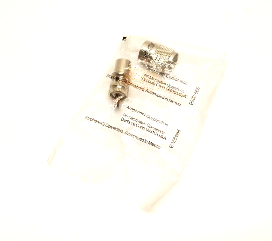 Amphenol 083-1SP-1050 RF UHF Connector Straight Solder Plug 50 Ohm - Maverick Industrial Sales