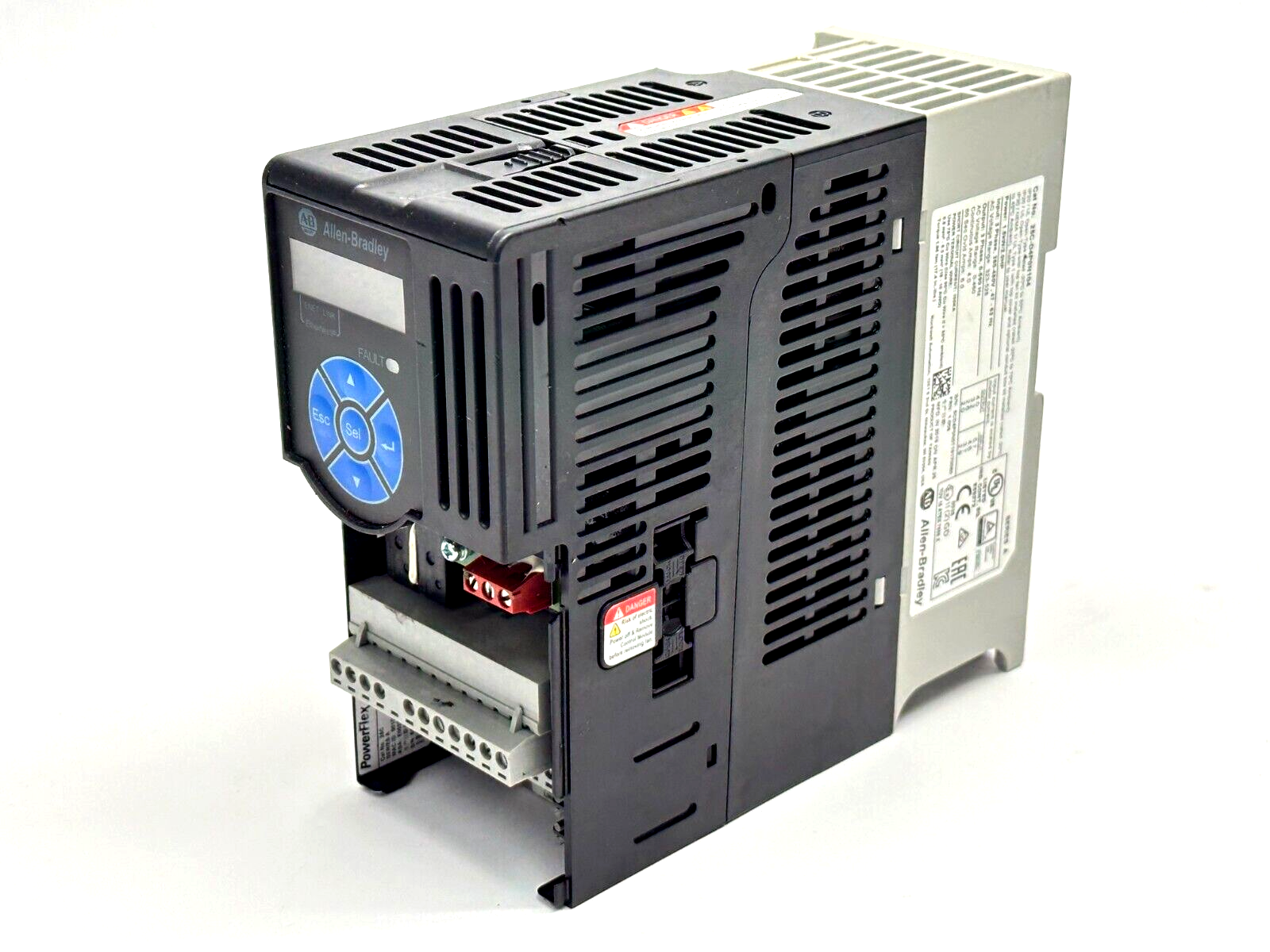 Allen Bradley 25C-D4P0N104 Ser A Powerflex AC Drive 1.5kW MISSING COVER - For parts or not working - Maverick Industrial Sales