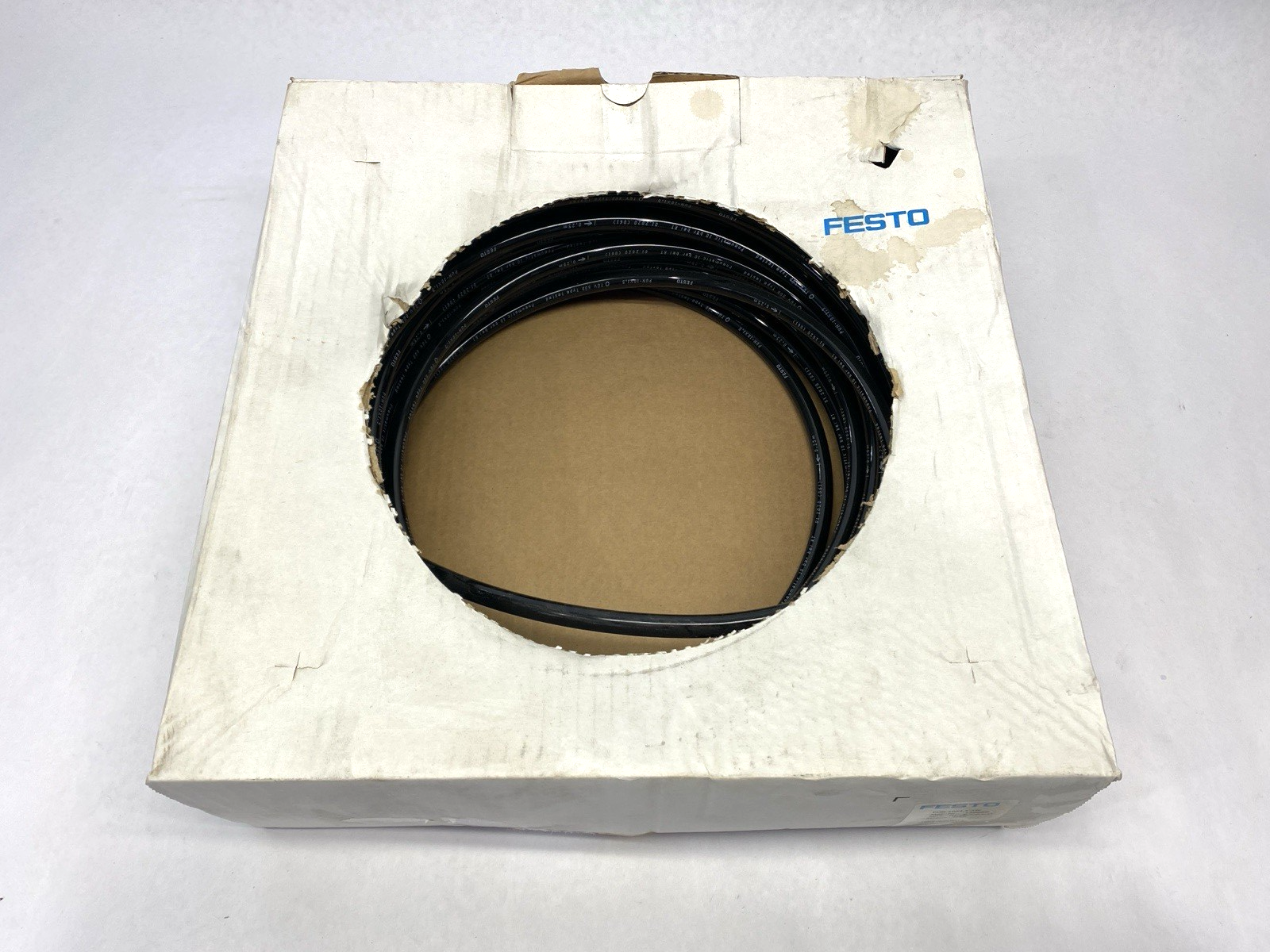 159669 | Festo PUN-10X1,5-SW Black Plastic Tubing 7mm ID 10mm OD CUT TO 25m - New – Open box - Maverick Industrial Sales