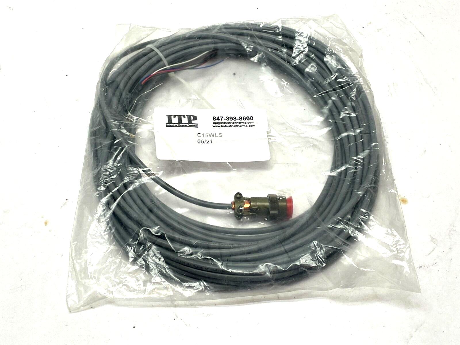 ITP C15WLS Single Ended Cordset 15m Length - New - Maverick Industrial Sales