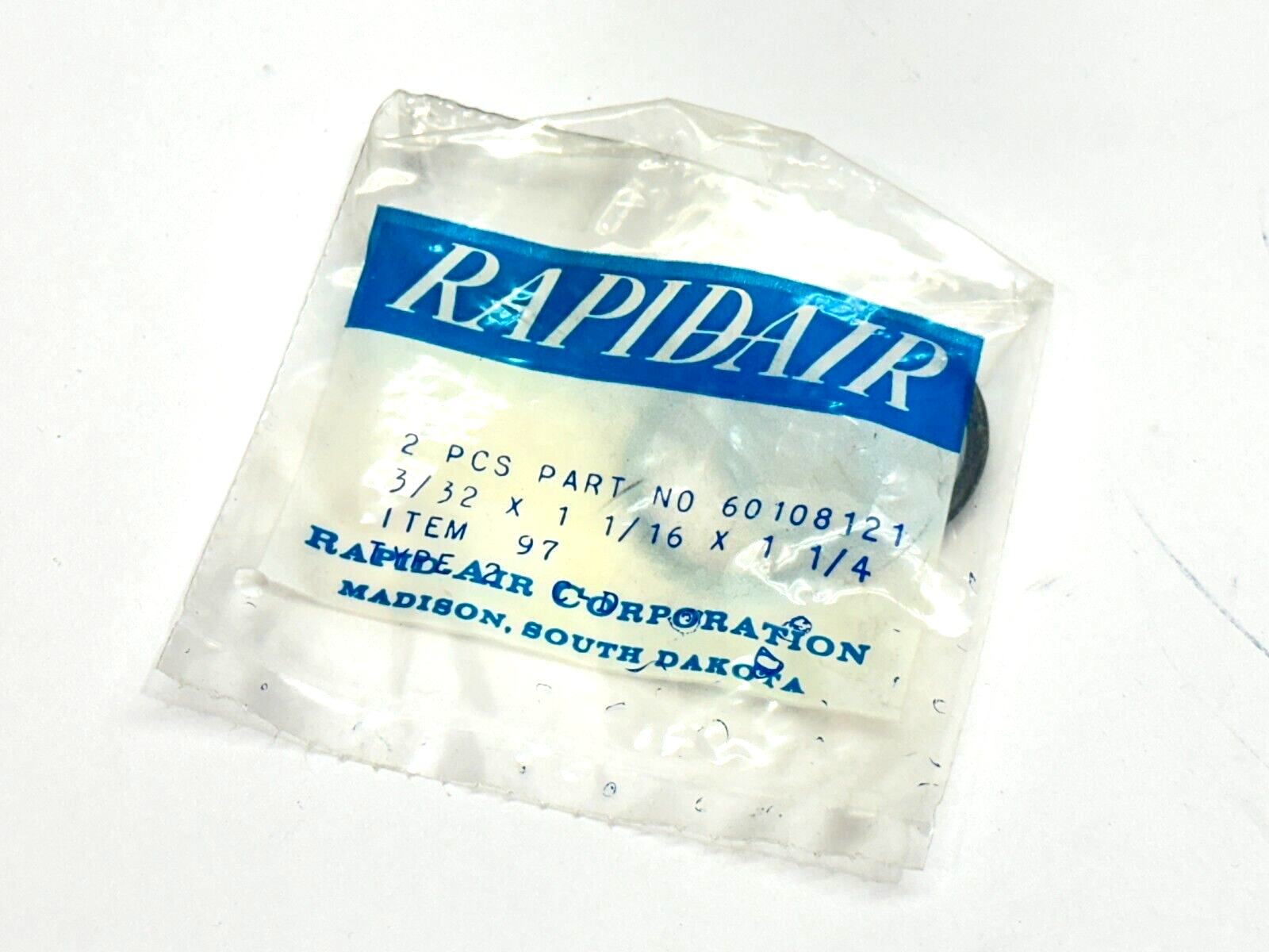 Item 97 Type 2 C-D,60108121 | Rapidair 60108121 O-Ring 3/32 X 1 1/16 X 1 1/4 Item 97 Type 2 C-D 2 PCS - New - Maverick Industrial Sales