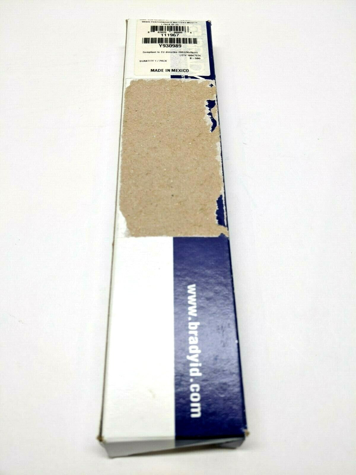 Brady WM-23-PK Vinyl Cloth Wire Marker LOT OF 16 Sheets - New – Open box - Maverick Industrial Sales