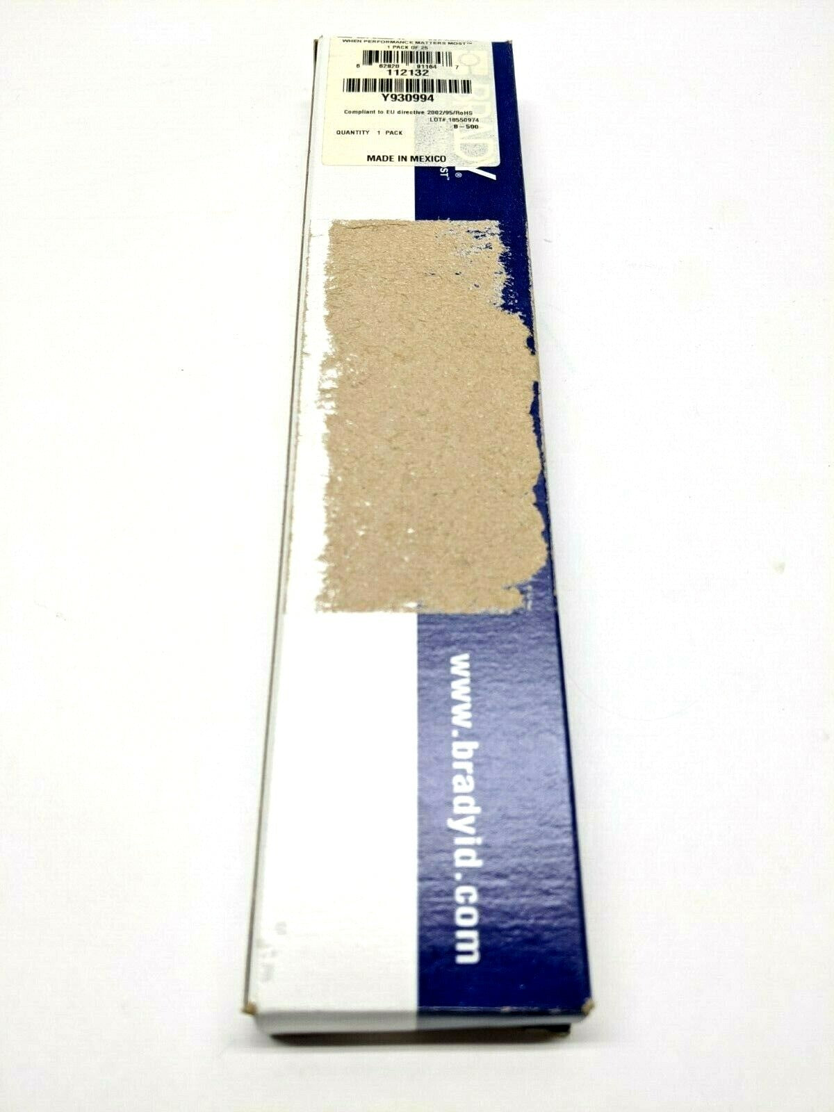 Brady WM-35-PK Vinyl Cloth Wire Marker LOT OF 16 Sheets - New – Open box - Maverick Industrial Sales