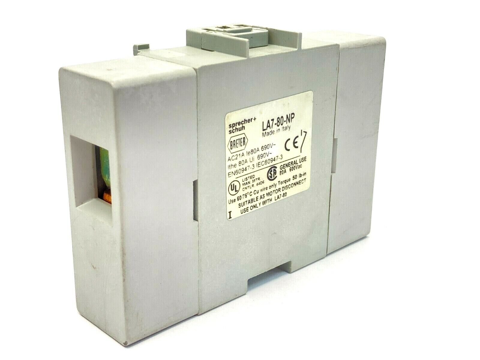 LA7-80-NP | Sprecher+Schuh Additional Pole - Used - Maverick Industrial Sales