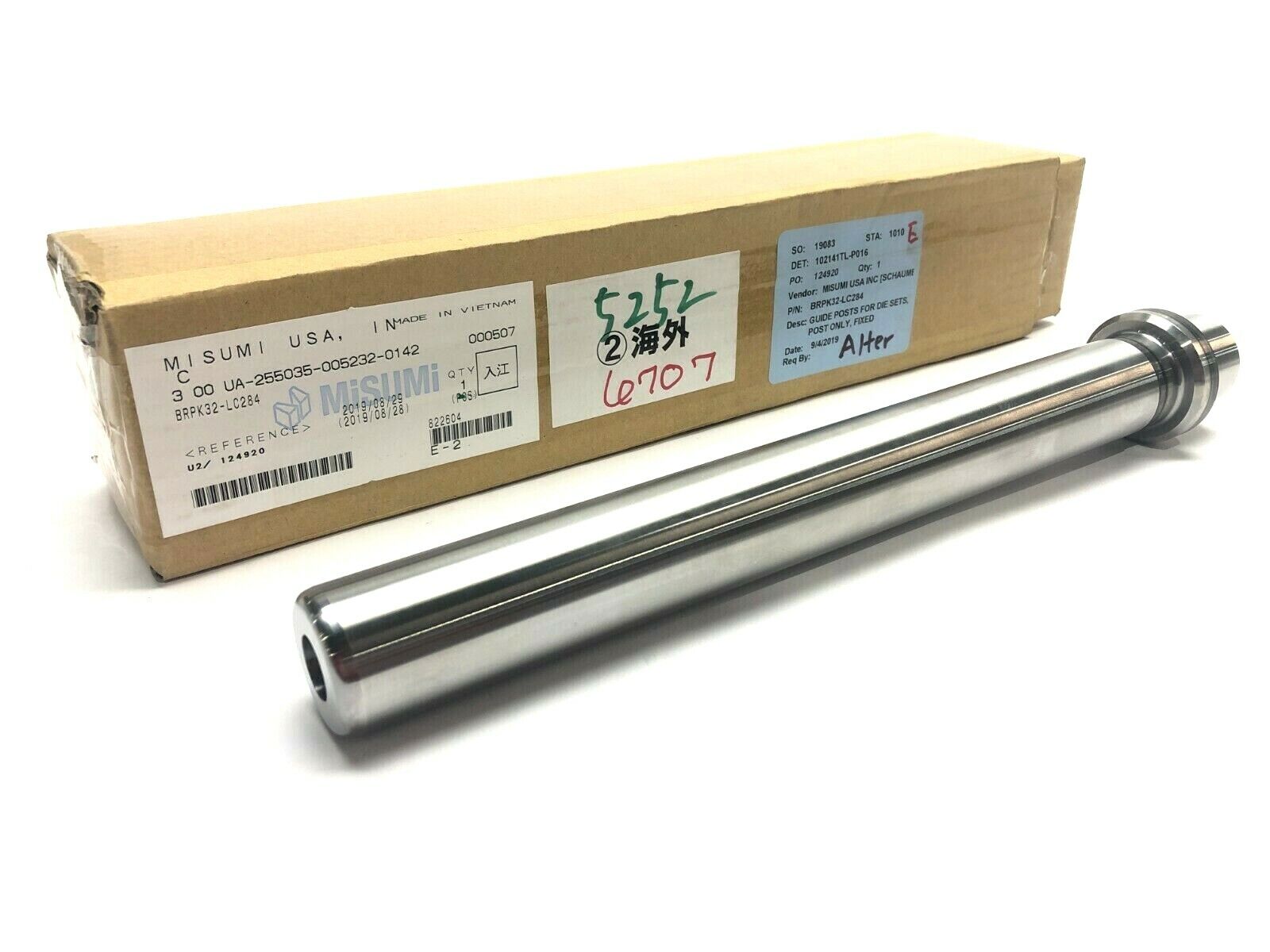 MiSUMi BRPK32-LC284 Guide Post for Die Sets 11" Long - New – Open box - Maverick Industrial Sales