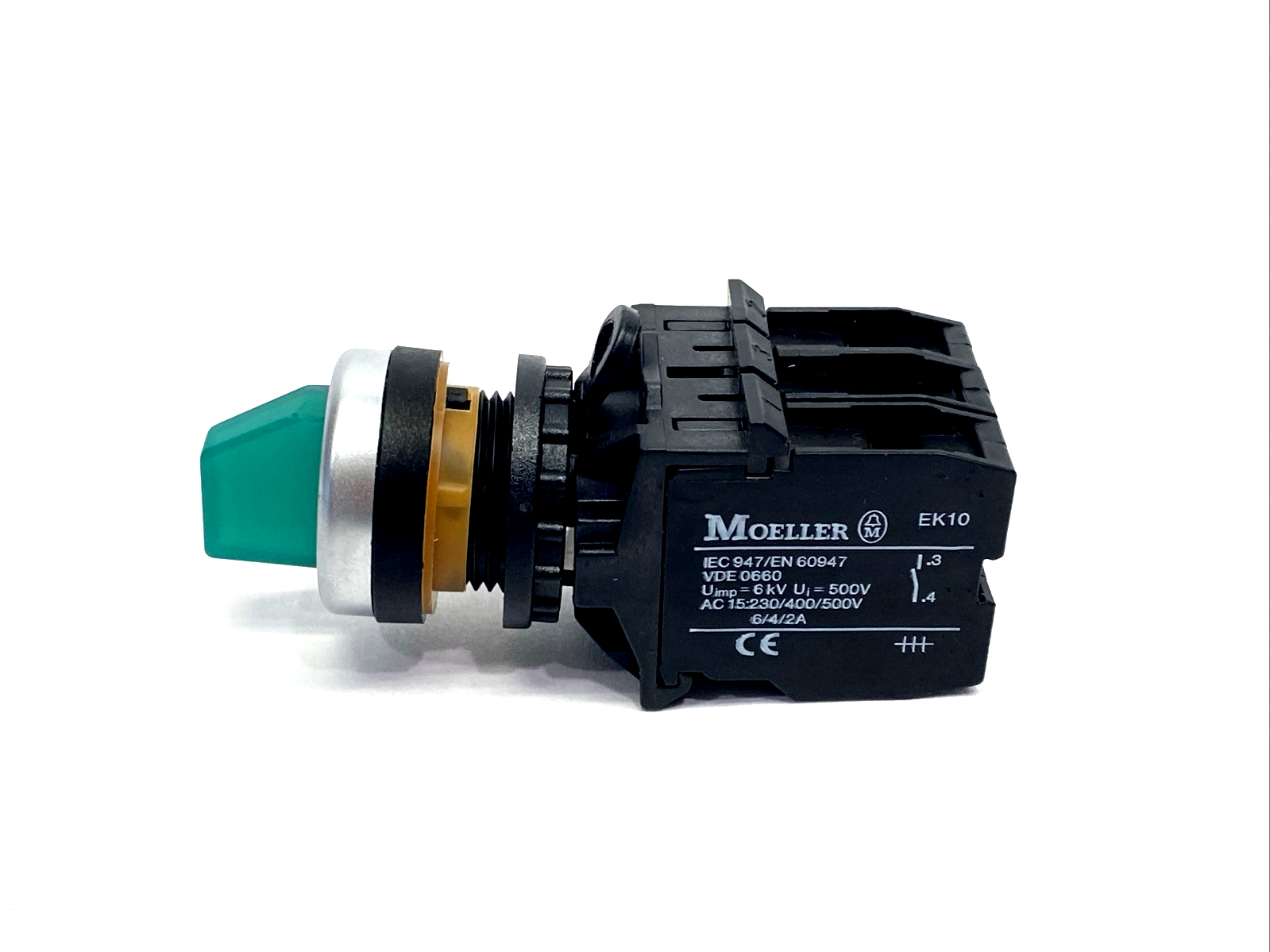 Moeller S-5225-240 3-Pos. Selector Switch Kit, Green RLWK3R2-GN/K20/EF3/GL130 - New – Open box - Maverick Industrial Sales