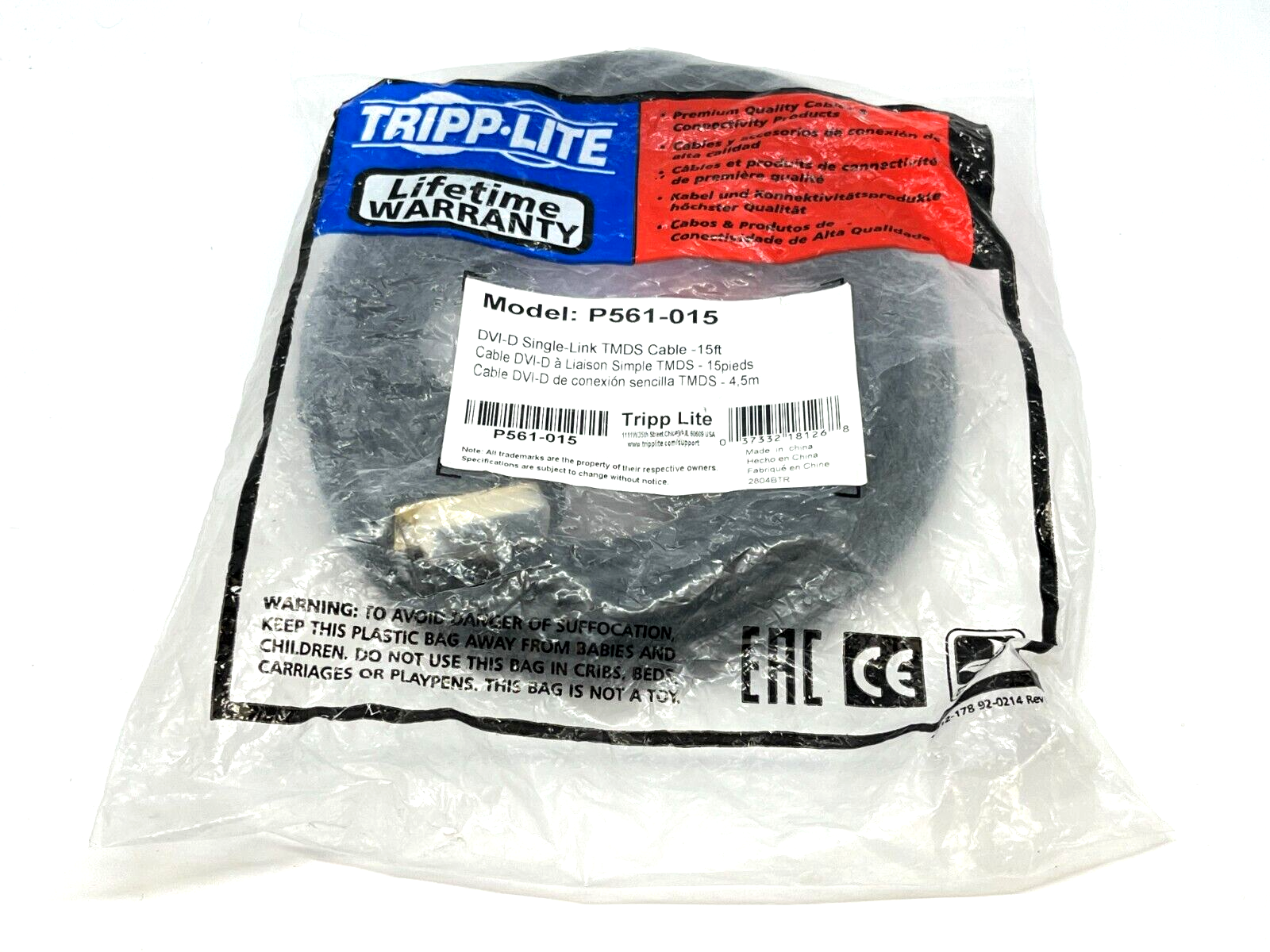 Tripp Lite P561-015 DVI-D Single-Link TMDS Cable 15ft - Maverick Industrial Sales