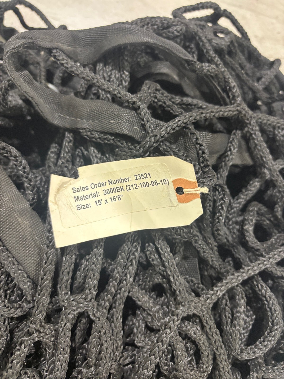 Incord Baynets Pallet Racking Safety Netting / Backing, 3000, LOT OF 17 Sections - Used - Maverick Industrial Sales