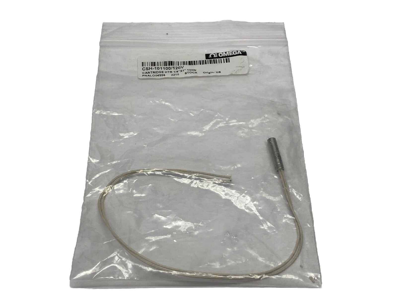 Omega CSH-101100/120V Stainless Steel Cartridge Heater 1/4" x 1" 100W - Maverick Industrial Sales