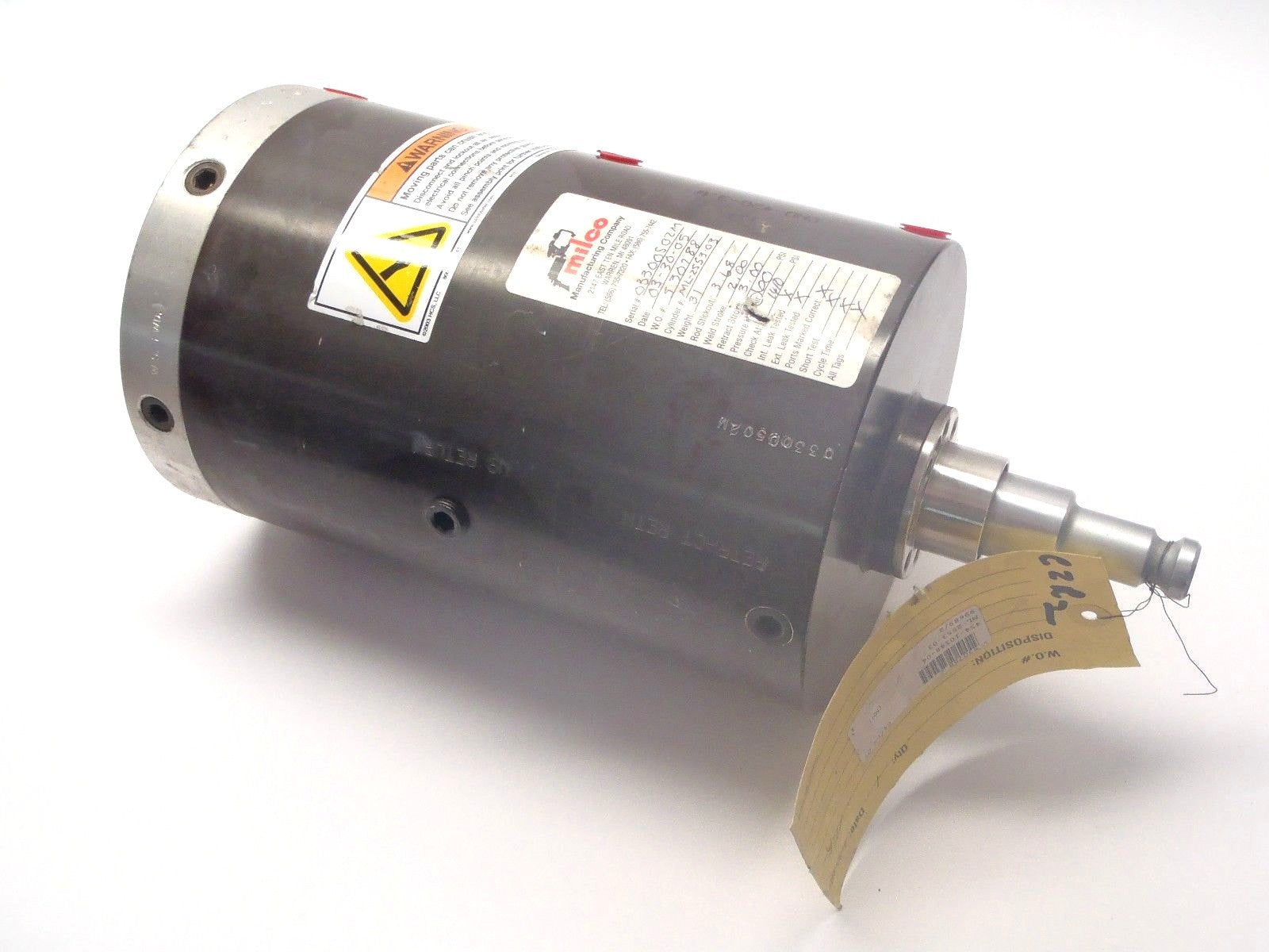 Milco ML-2553-03 Pneumatic Cylinder 454-10148-04, CHD-420-3.0 - Used - Maverick Industrial Sales