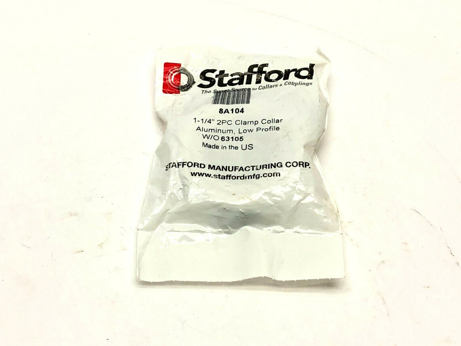 Stafford 8A104 Two-Piece Clamp-Type Shaft Collar - Maverick Industrial Sales