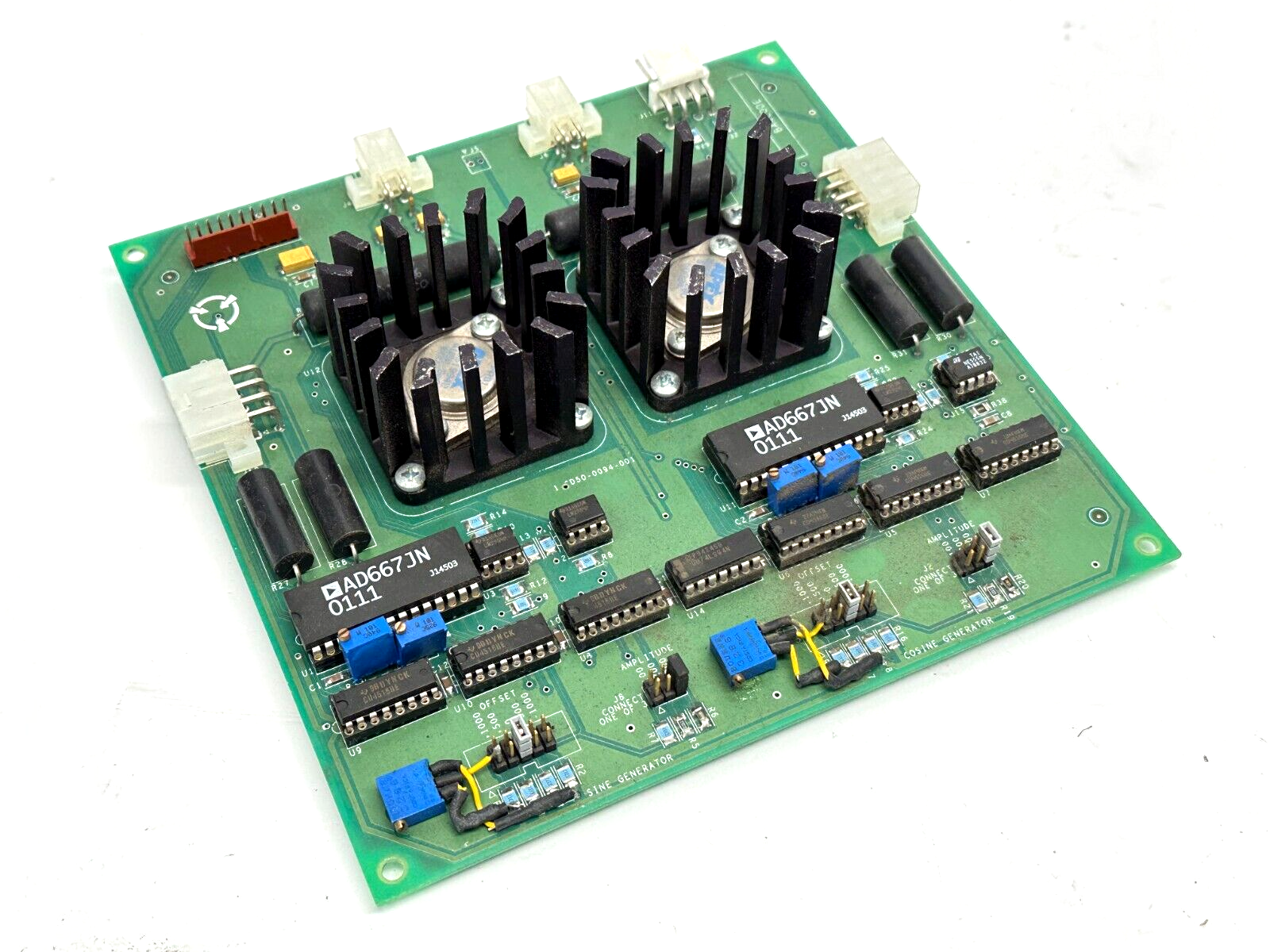 1-CD50-0094-001 PCB 1-CD50-0094-000-X1 w/ 2x AD667JN 0111 - For parts or not working - Maverick Industrial Sales