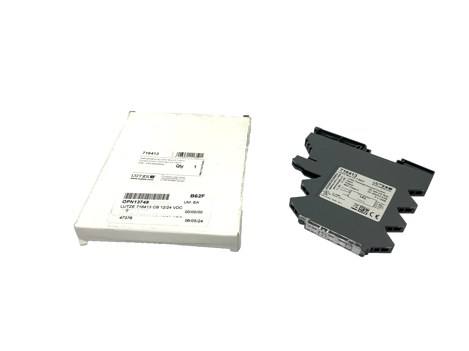 716413 | Lutze Electronic Load Monitor LOCC-BOX-C2 24VDC 4A 100W - New – Open box - Maverick Industrial Sales