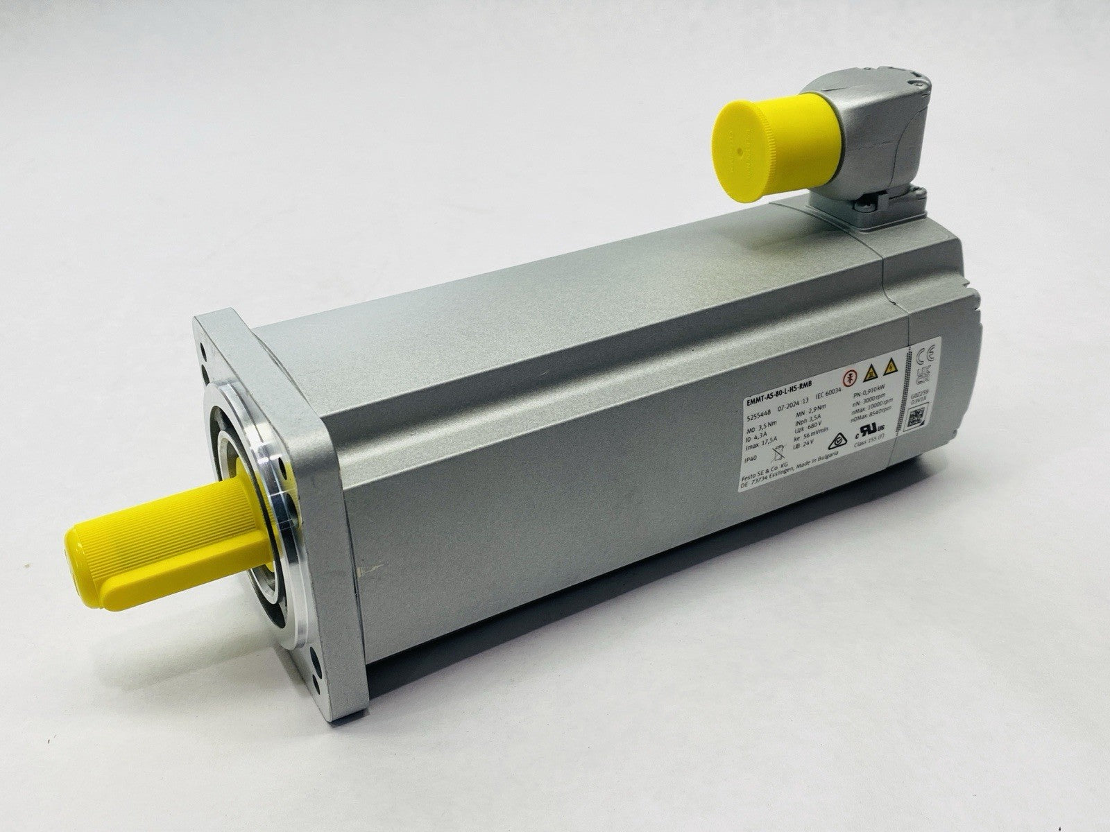 Festo EMMT-AS-80-L-HS-RMB Servo Motor 8540RPM 680VDC 910W 5255448 - Maverick Industrial Sales