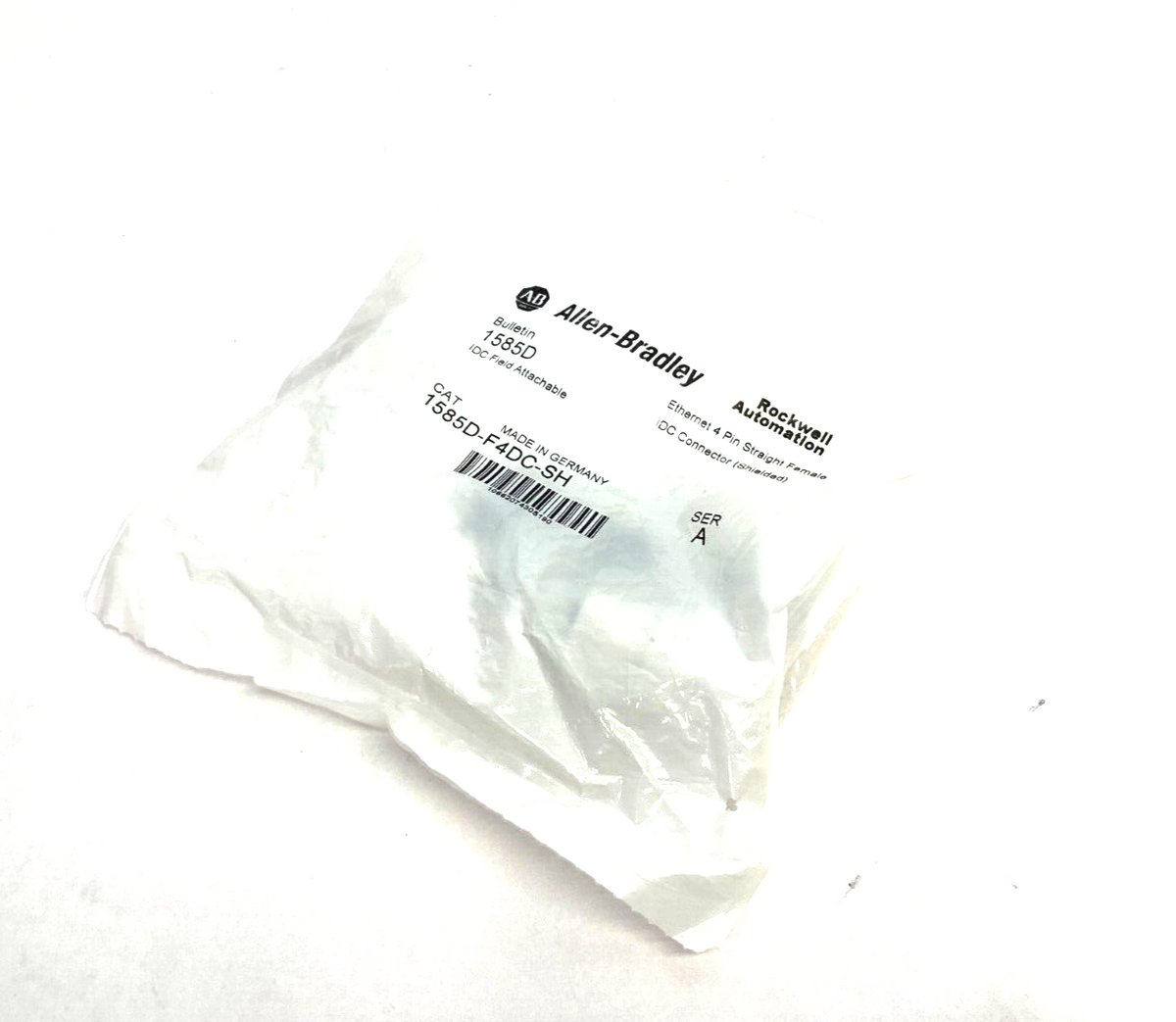 1585D-F4DC-SH | Allen Bradley Ser. A Field Attachable Ethernet IDC Connector 4-Pin - New - Maverick Industrial Sales