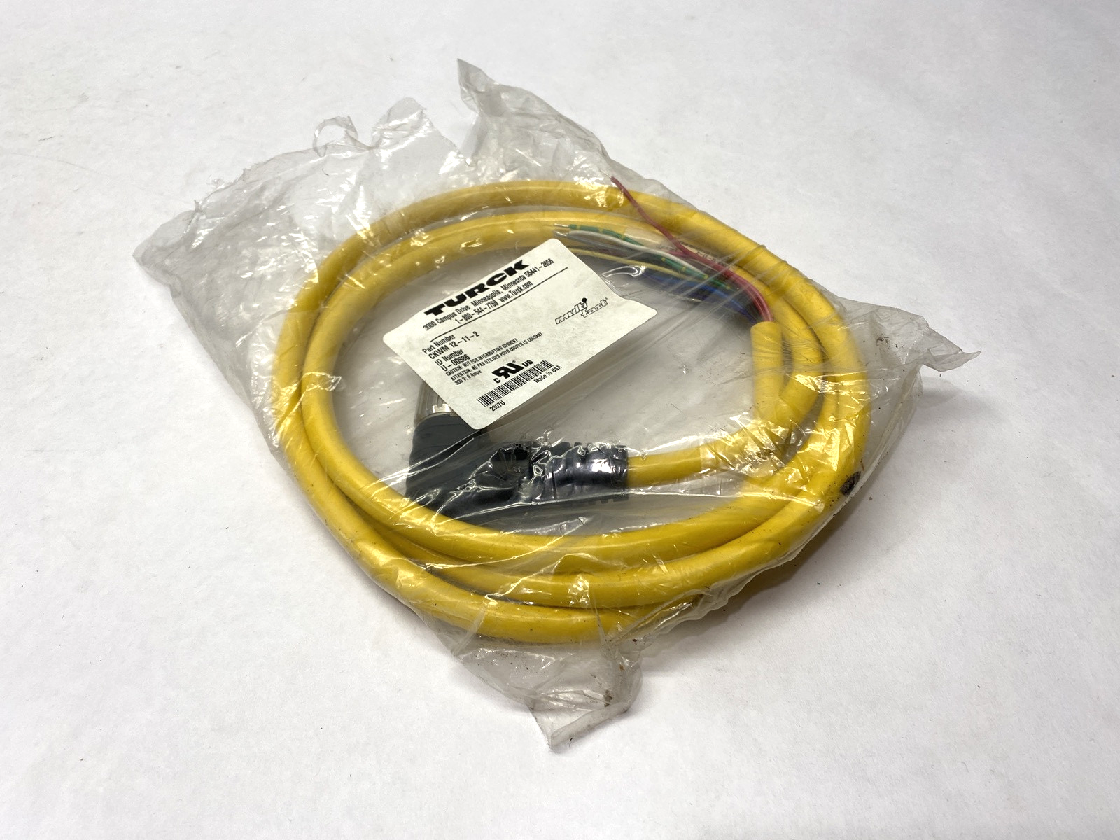 Turck CKWM 12-11-2 Single-Ended M23 Female MultiFast Cordset U-00586 - New – Open box - Maverick Industrial Sales
