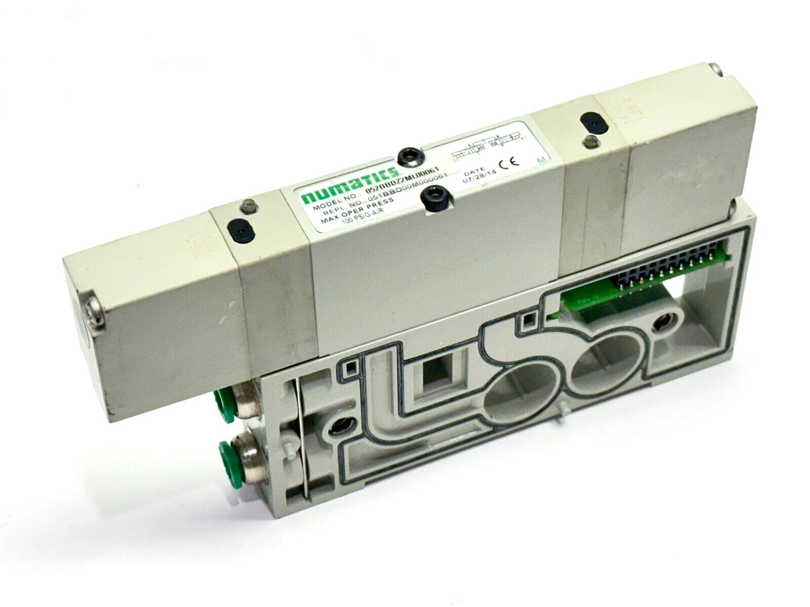 Numatics 052BBDZ2ML00061 Double Solenoid Valve 24VDC 1.35W - Used - Maverick Industrial Sales