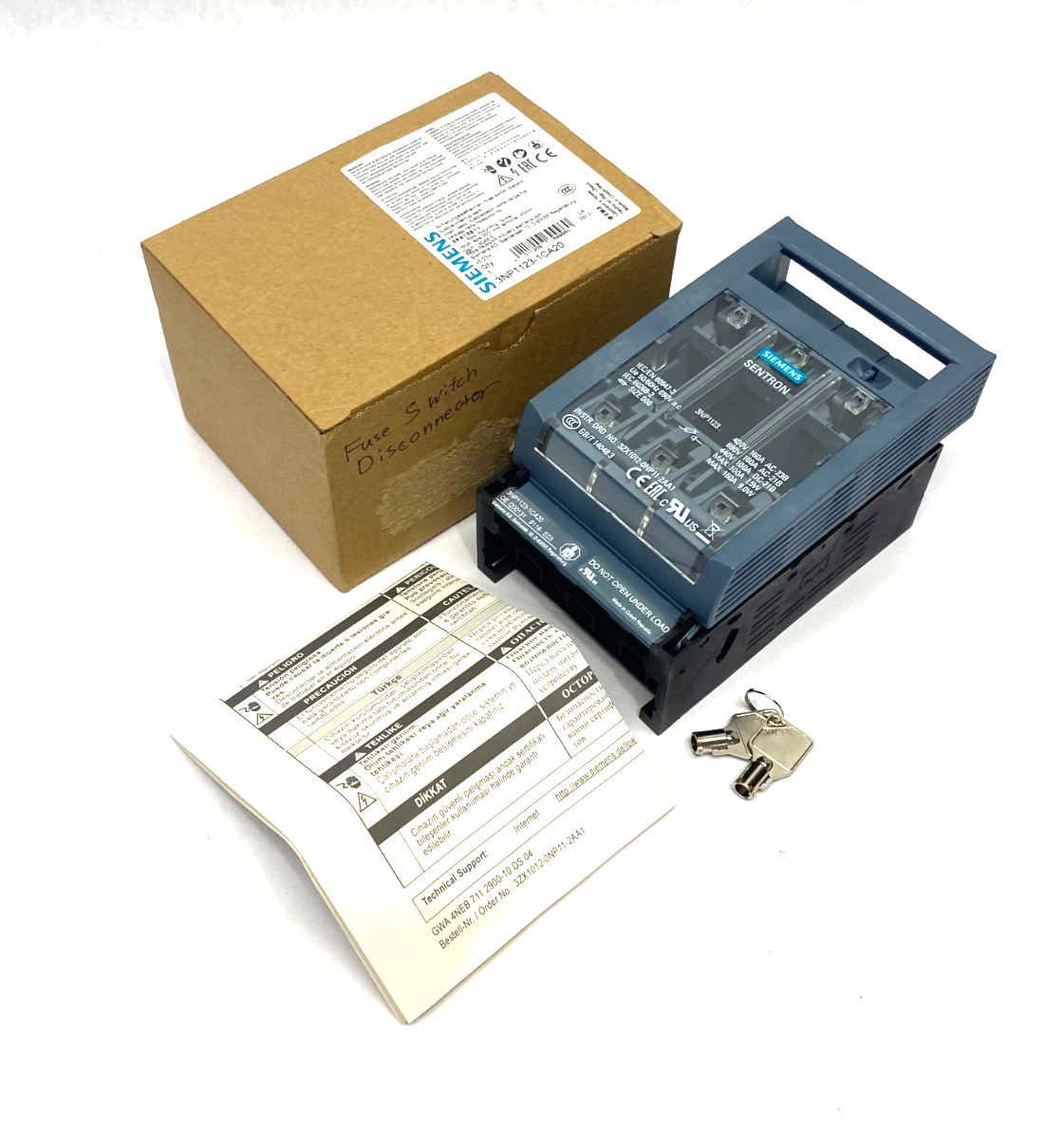 Siemens 3NP1123-1CA20 SENTRON Fusible Disconnect Swtich 3-Pole - Maverick Industrial Sales