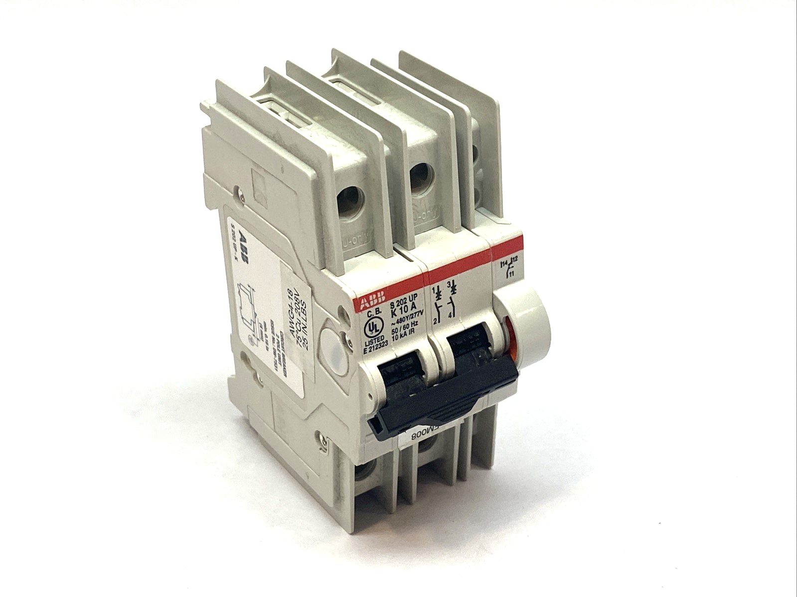 ABB S202UP-K10A Circuit Breaker 2-Pole 480Y/277VAC 50/60HZ 10kA - Maverick Industrial Sales