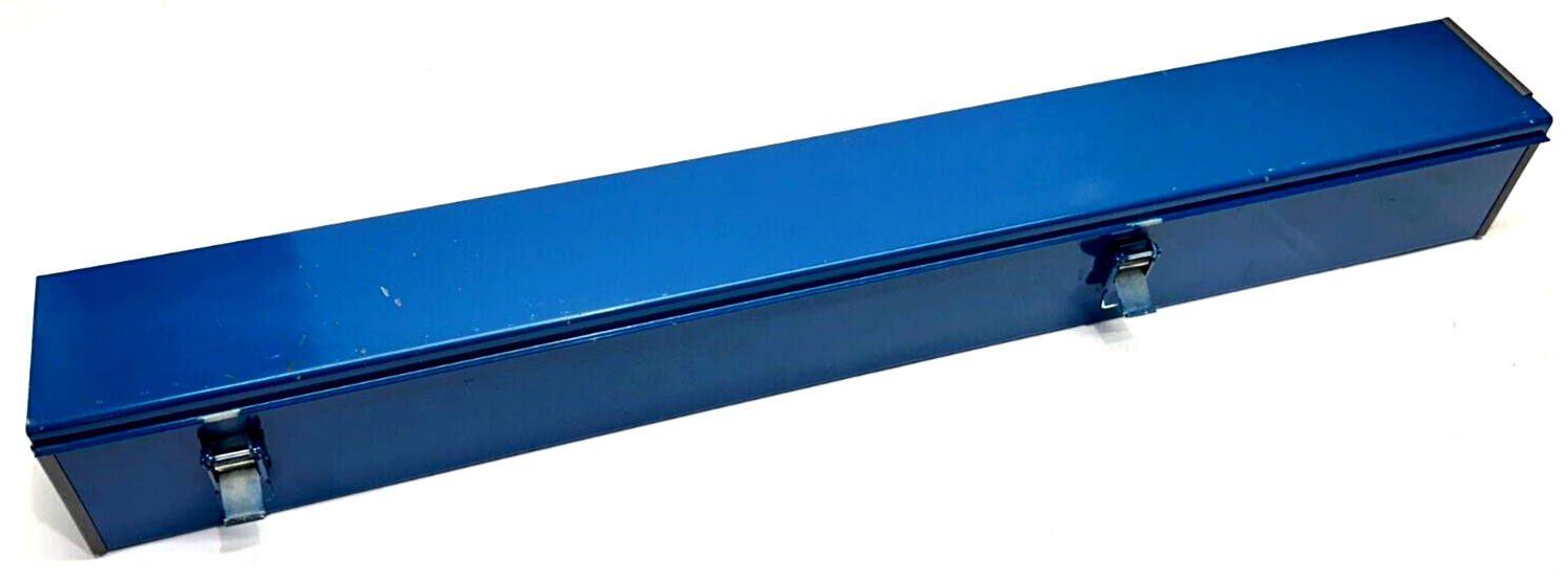 Hoffman F44L48 Straight Lay-in Hinged Cover Type 12 Blue 4" x 4" x 34" SHORTENED - Used - Maverick Industrial Sales
