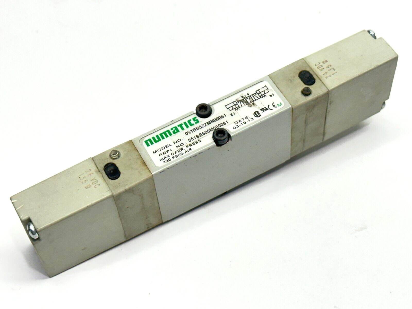 051BB5Z2MN00061 | Numatics MK 5 Series Solenoid Valve 3-Way 24VDC 1.35W - Used - Maverick Industrial Sales
