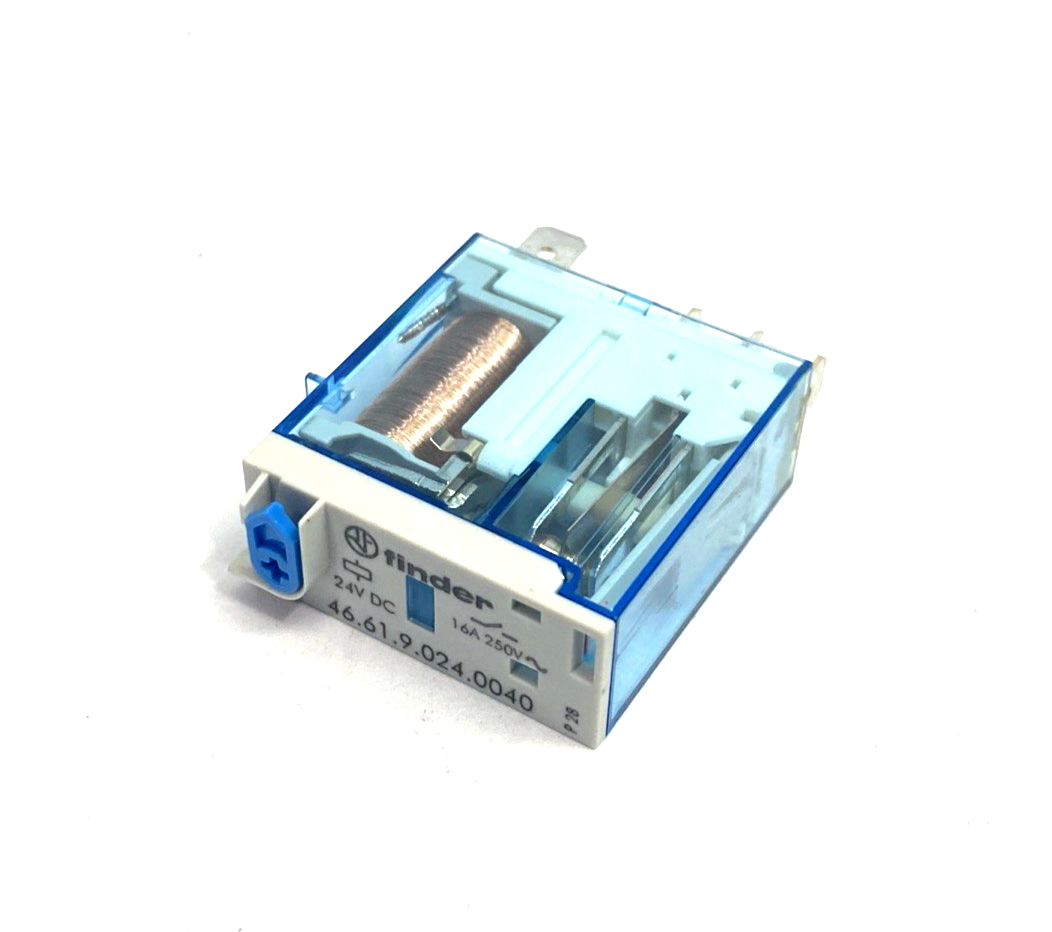 Finder 46.61.9.024.0040 Miniature Plug-In Relay SPDT, 16A, 24VDC, 250VAC - Maverick Industrial Sales