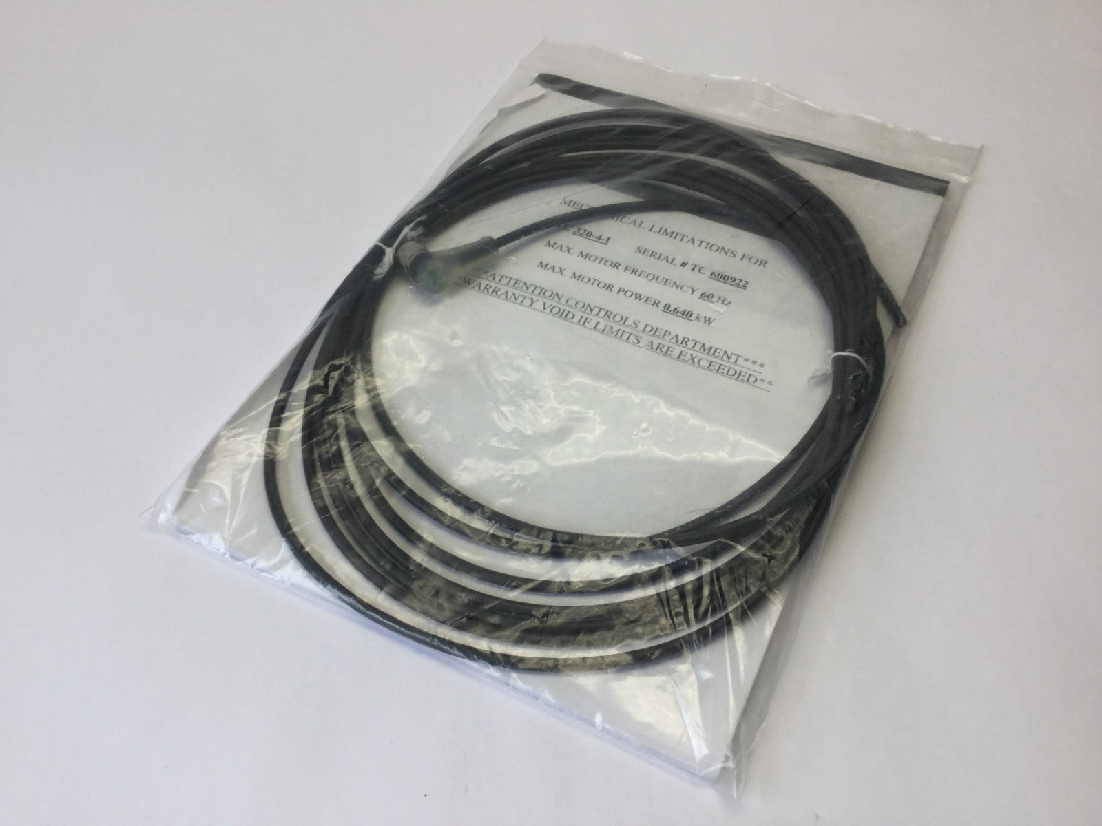Weiss GmbH TC 320-4-I Connector Cable Max. Motor Power 0.640 kW - New – Open box - Maverick Industrial Sales