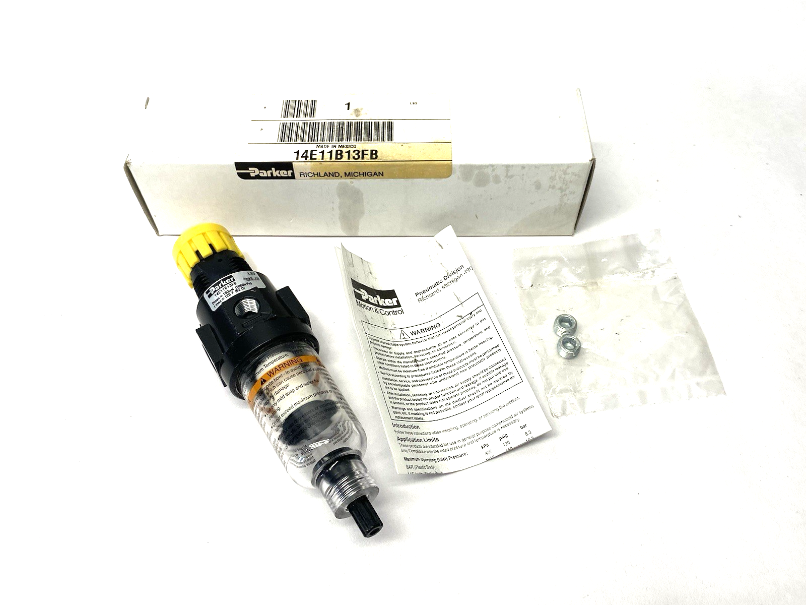 14E11B13FB | Parker Modular Filter/Regulator - New – Open box - Maverick Industrial Sales