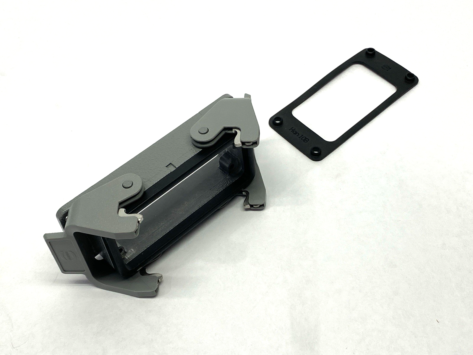 Harting 0900160301 Base Panel Bulkhead Mounted Housing Latching Han 16B-HBM-DL - Maverick Industrial Sales