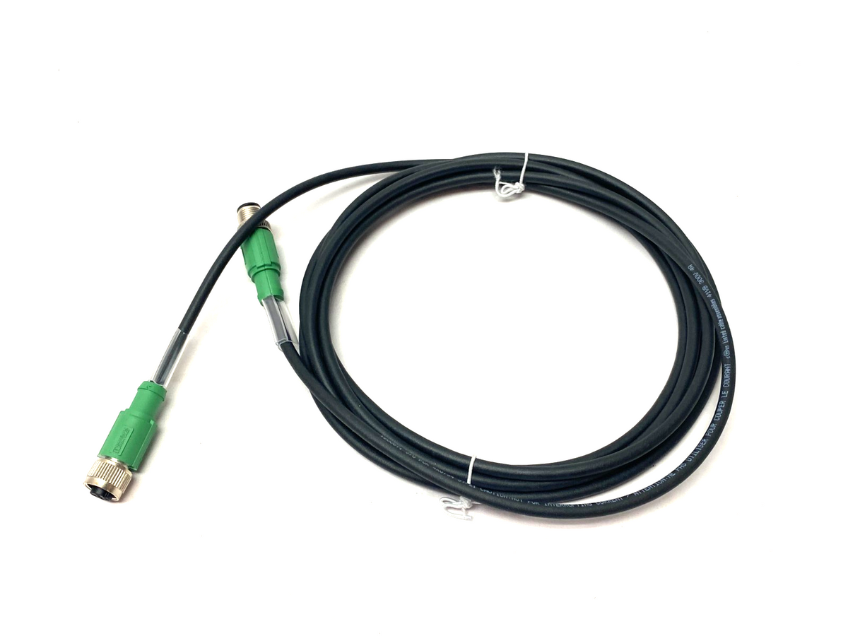 SAC-4P-M12MS/3,0-PUR/M12FS SH, 1500871 | Phoenix Contact SAC-4P-M12MS/3,0-PUR/M12FS SH Double Ended Cordset 1500871 - New – Open box - Maverick Industrial Sales