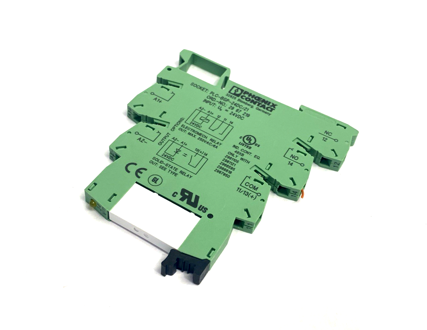 Phoenix Contact REL-MR- 24DC/21 Relay 2961105 & PLC-BSP-24DC/21 2967219 LOT OF 2 - Maverick Industrial Sales