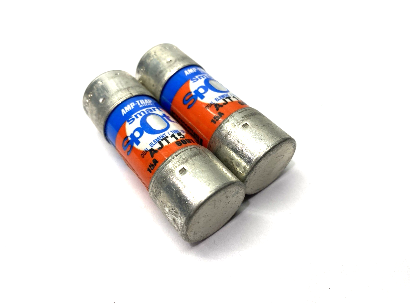 Ferraz Shawmut AJT15 Amp-Trap Dual Element Time-Delay Fuse 600VAC 15A LOT OF 2 - Maverick Industrial Sales