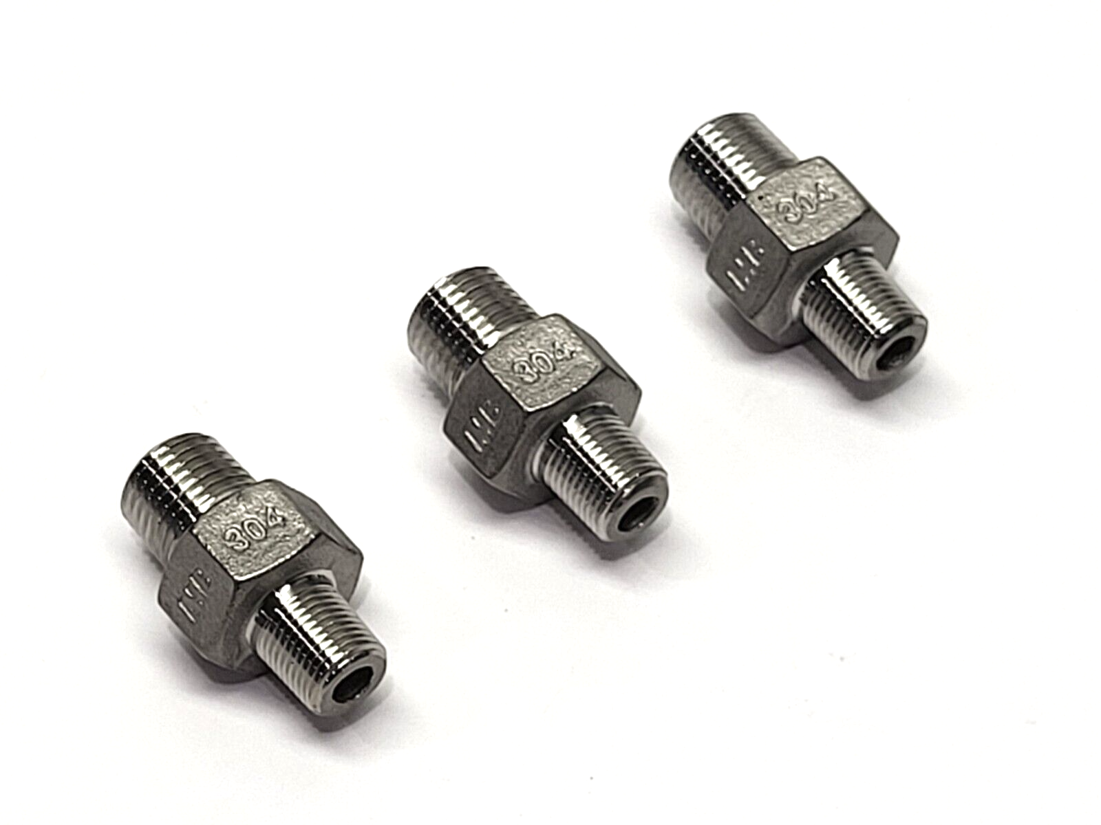 British Standard 4810T361 Stainless Steel Reducing Adapter 1/4" x 1/8" LOT OF 3 - Maverick Industrial Sales