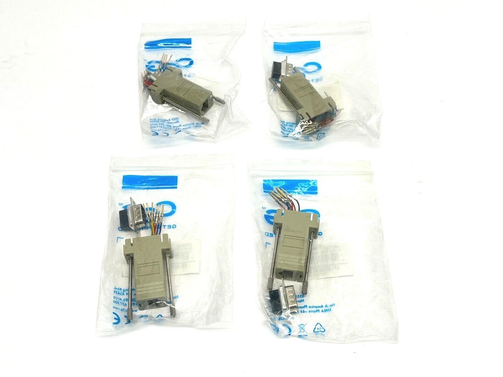 02945 | C2G RJ45/DB9M Modular Adapter LOT OF 4 - New - Maverick Industrial Sales