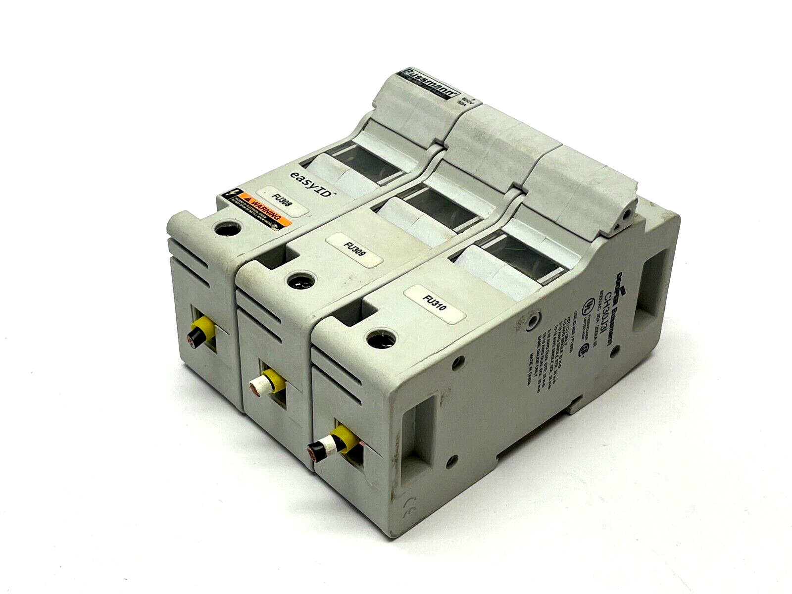 CH30J3I | Bussmann Modular Fuse Holder 600VAC 30A 200kA - Used - Maverick Industrial Sales