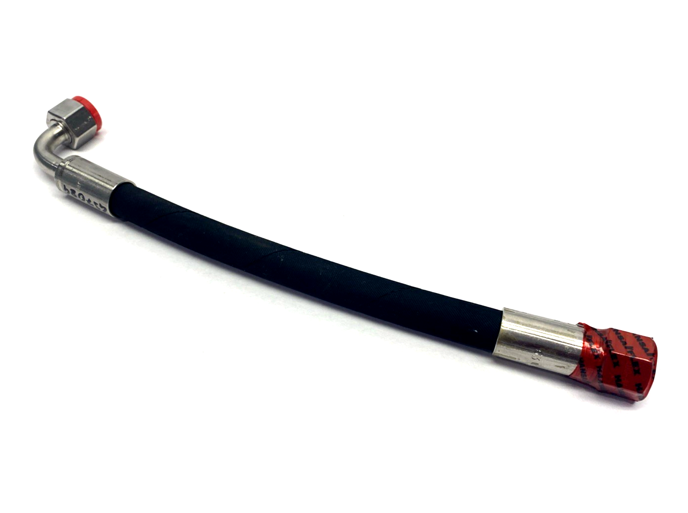 H-KON 437084 Short Hydraulic Hose w/ 90 Deg. Fitting 1' Long 63 Bar PH71-516013 - Maverick Industrial Sales
