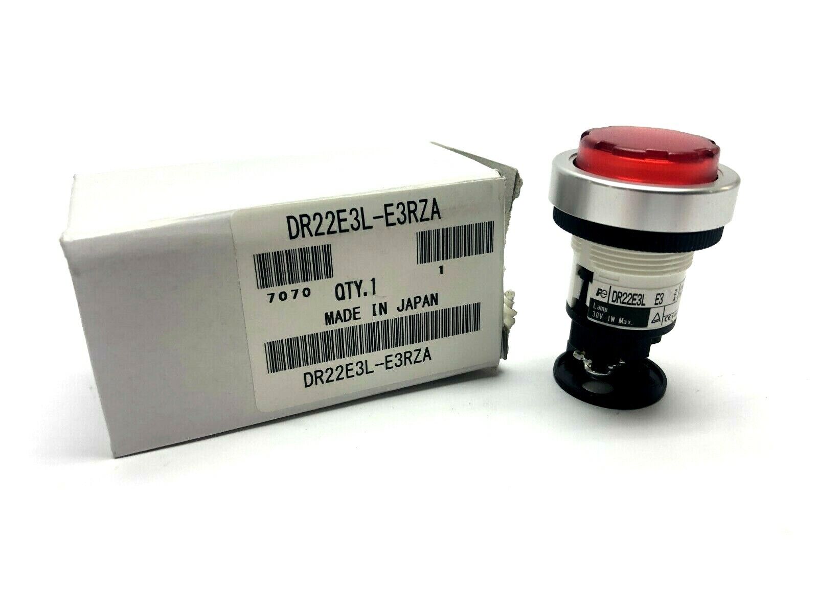 Fuji Electric DR22E3L-E3RZA Indication Light 24VAC 22mm Red - New – Open box - Maverick Industrial Sales