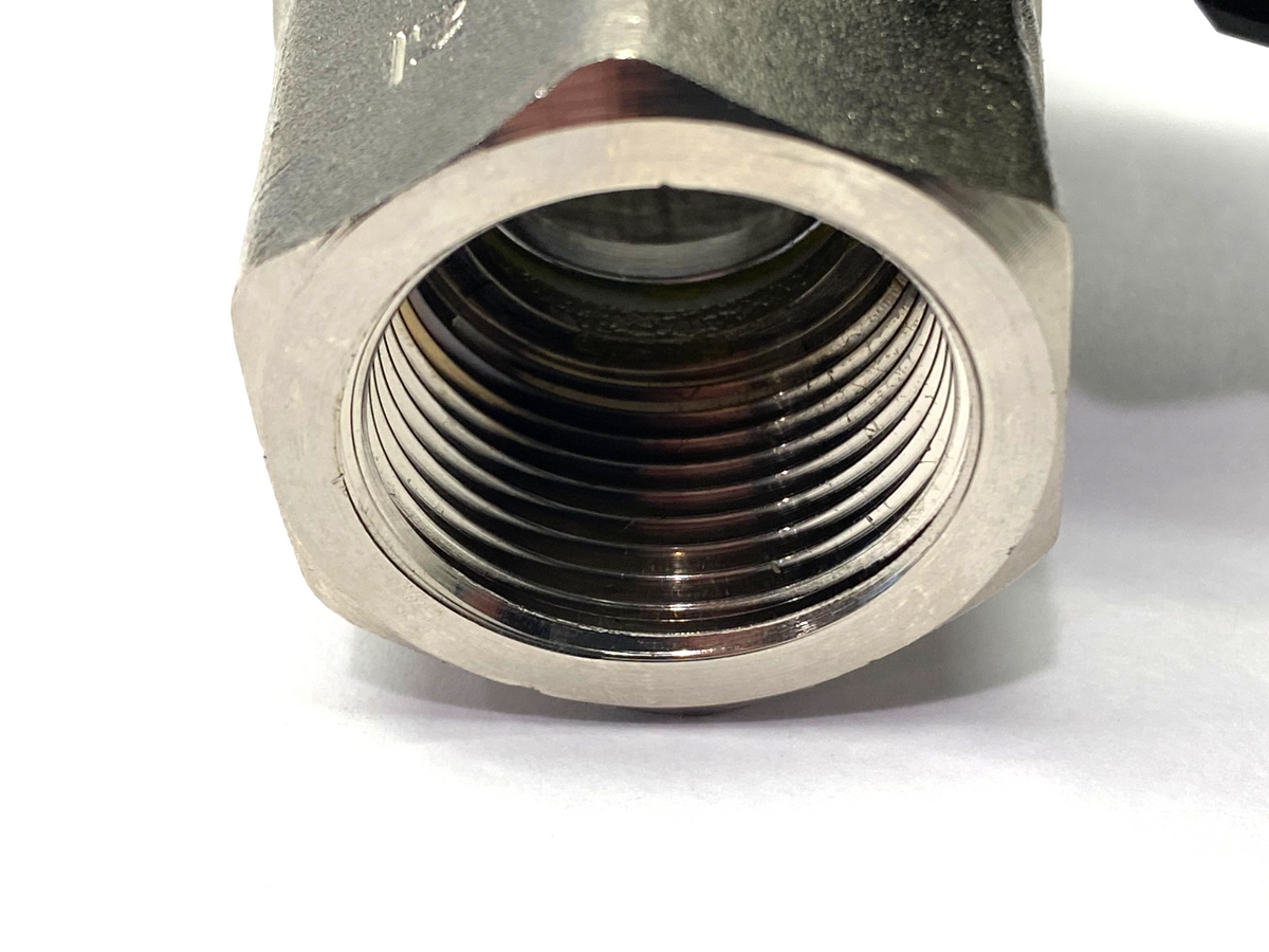 BEE 0020027001025 Ball Valve, 2-Way, Nickel-Plated Brass, F/F, 1" Female Thread - Maverick Industrial Sales