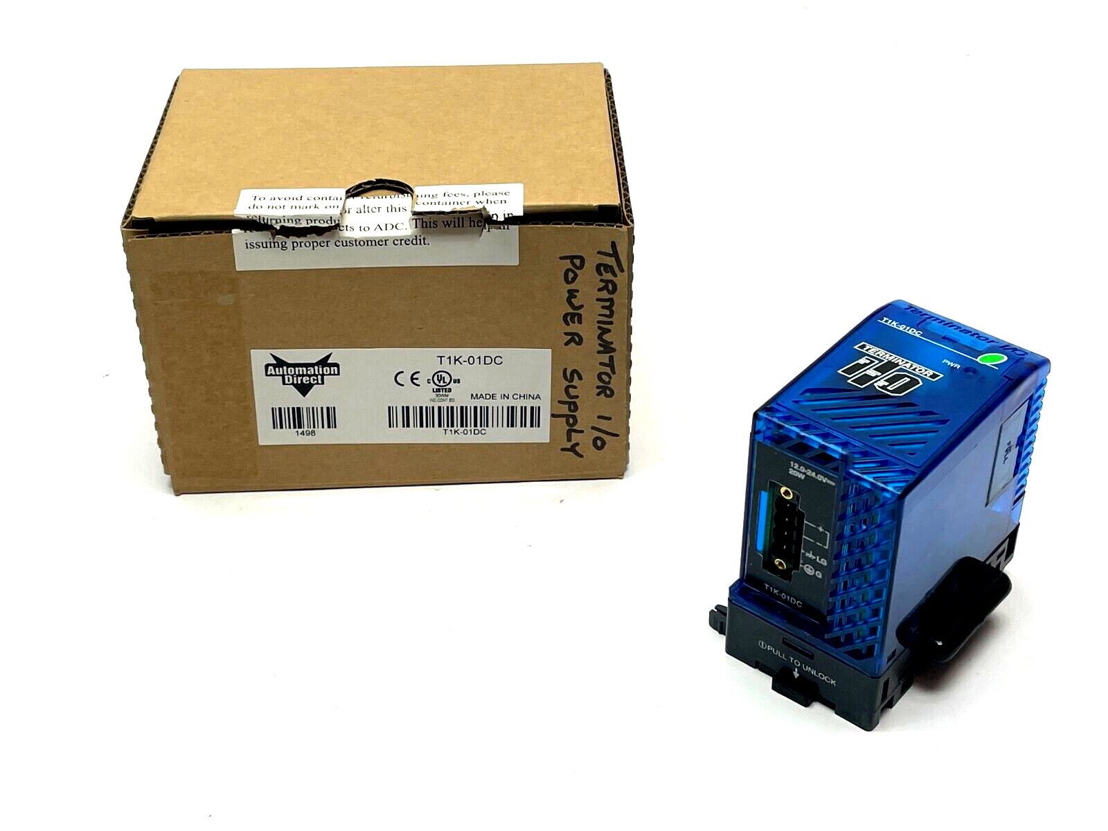 Automation Direct T1K-01DC Terminator DC Power Supply 12/24VDC - Maverick Industrial Sales