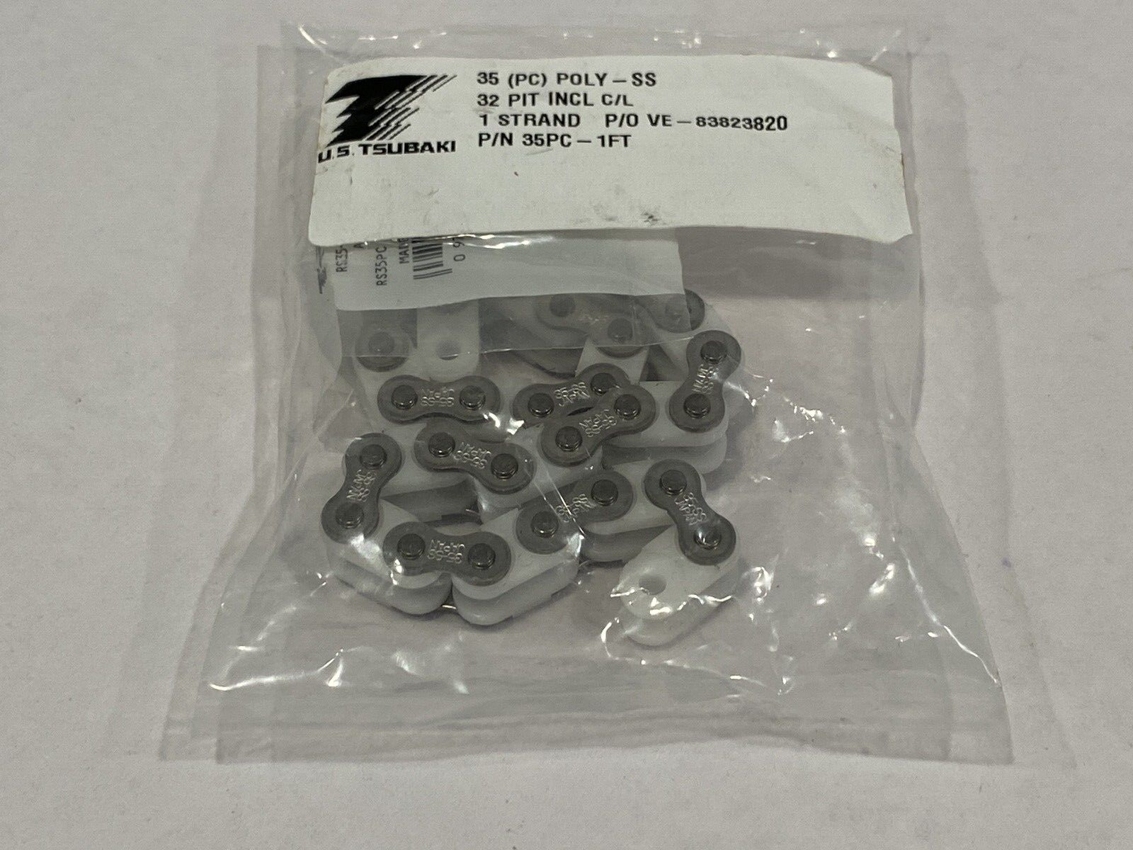 Tsubaki 35PC-1FT Roller Chain Poly-Steel 35PC 1' Foot Length - New - Maverick Industrial Sales