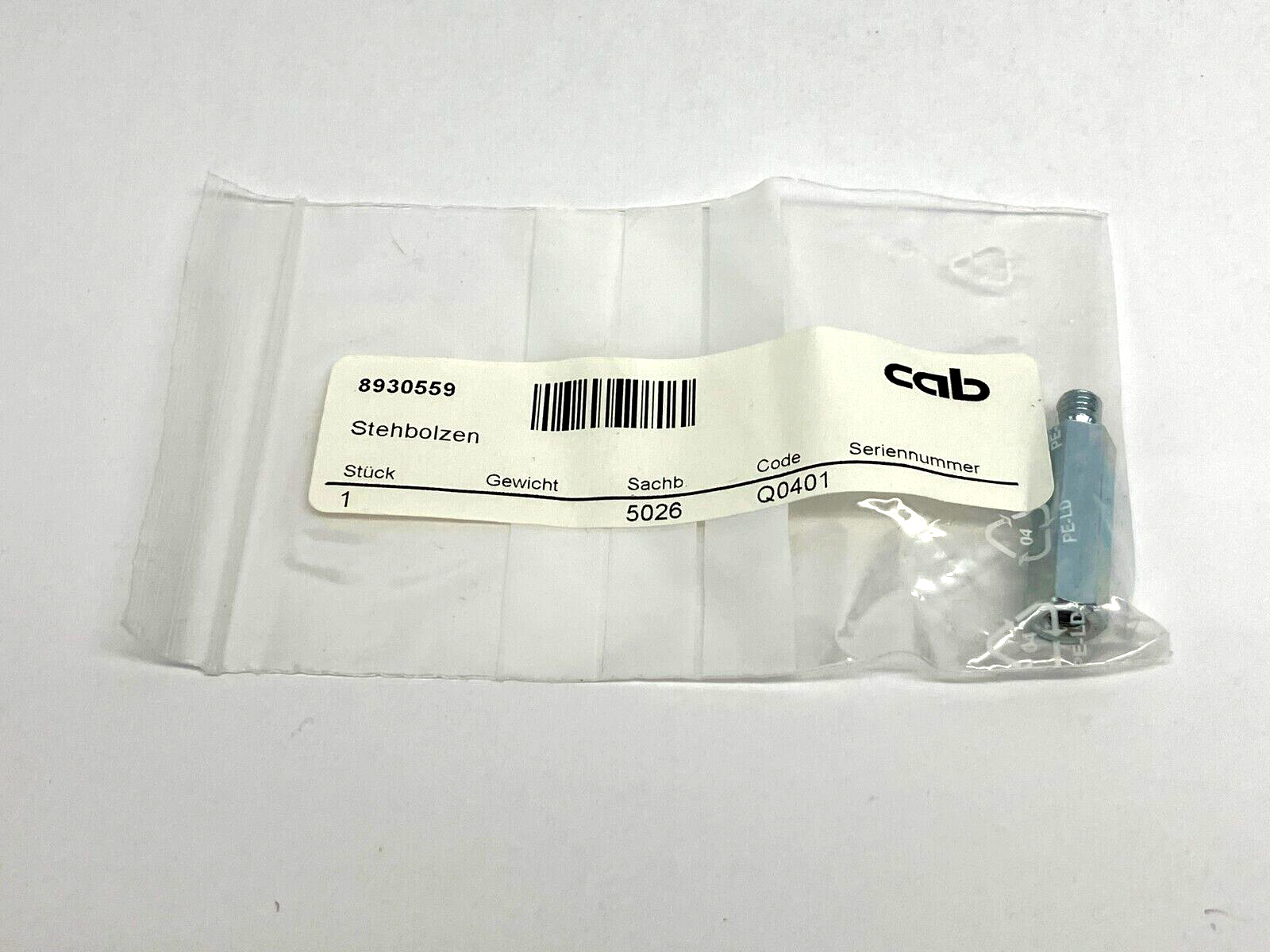 CAB 8930559 Stud Bolt for Maestro 2/2M PCB Separator - New - Maverick Industrial Sales
