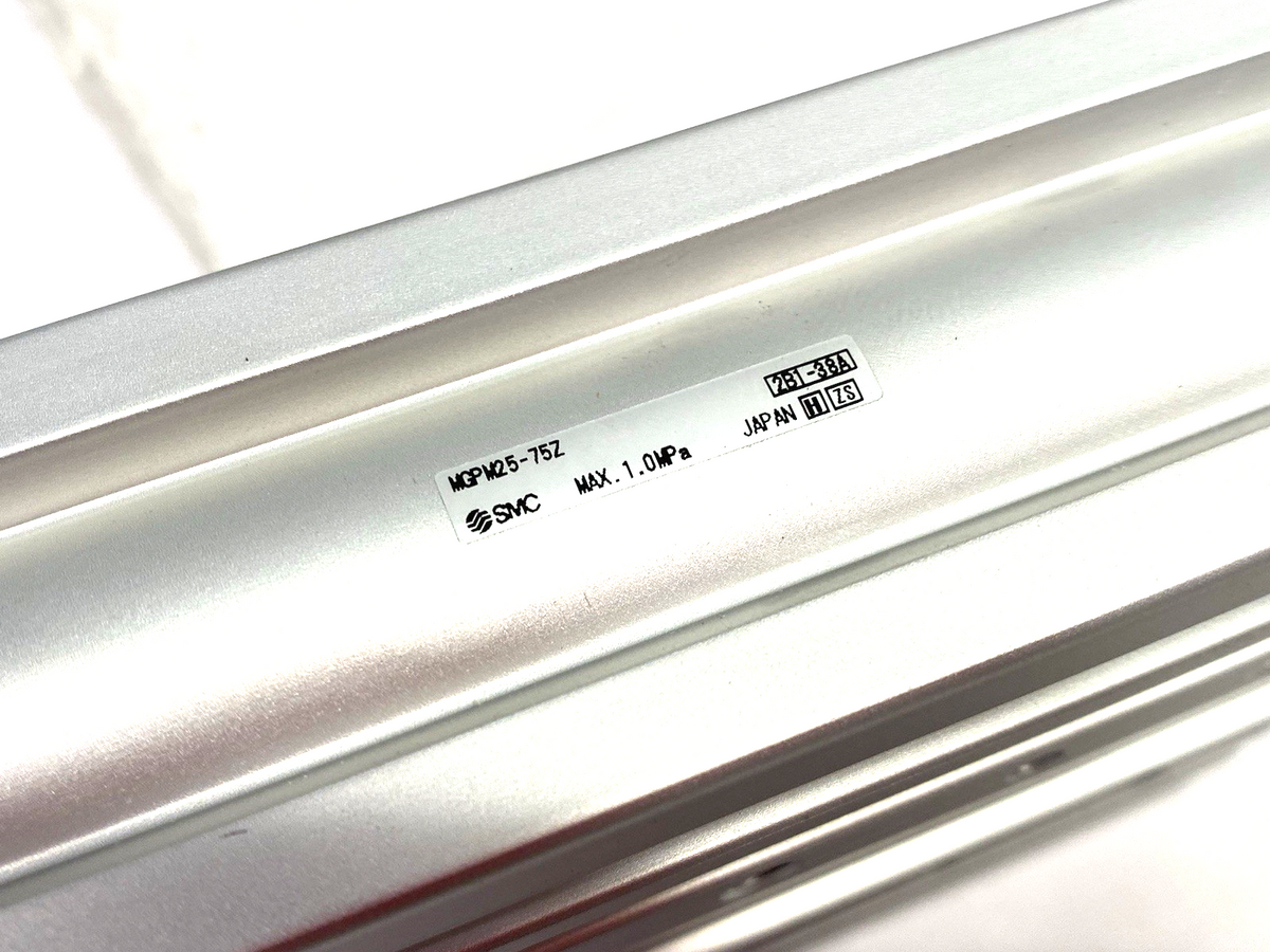 MGPM25-75Z | SMC Compact Pneumatic Guide Cylinder 25mm Bore 75mm Stroke - New Other - Maverick Industrial Sales