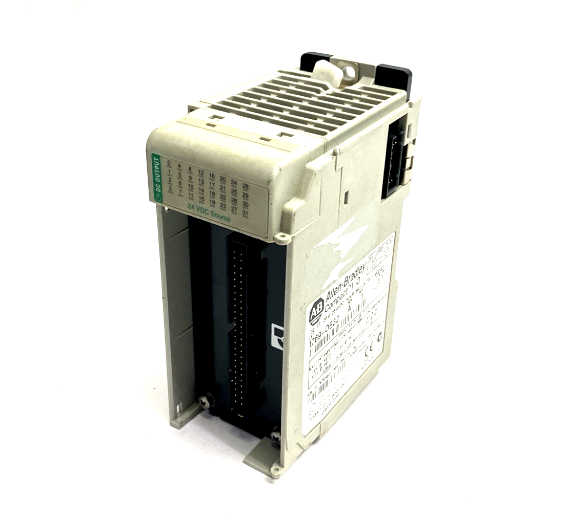 Allen Bradley 1769-OB32 Ser. A CompactLogix 32 Pt 24VDC D/O Module NO FRONT - Used - Maverick Industrial Sales