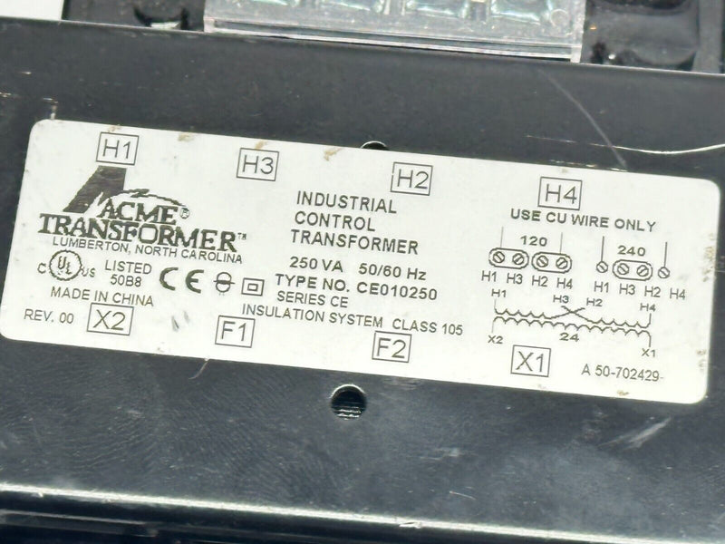 ACME Transformer CE010250 Ser CE Industrial Control Transformer 250VA 120/240V - Maverick Industrial Sales