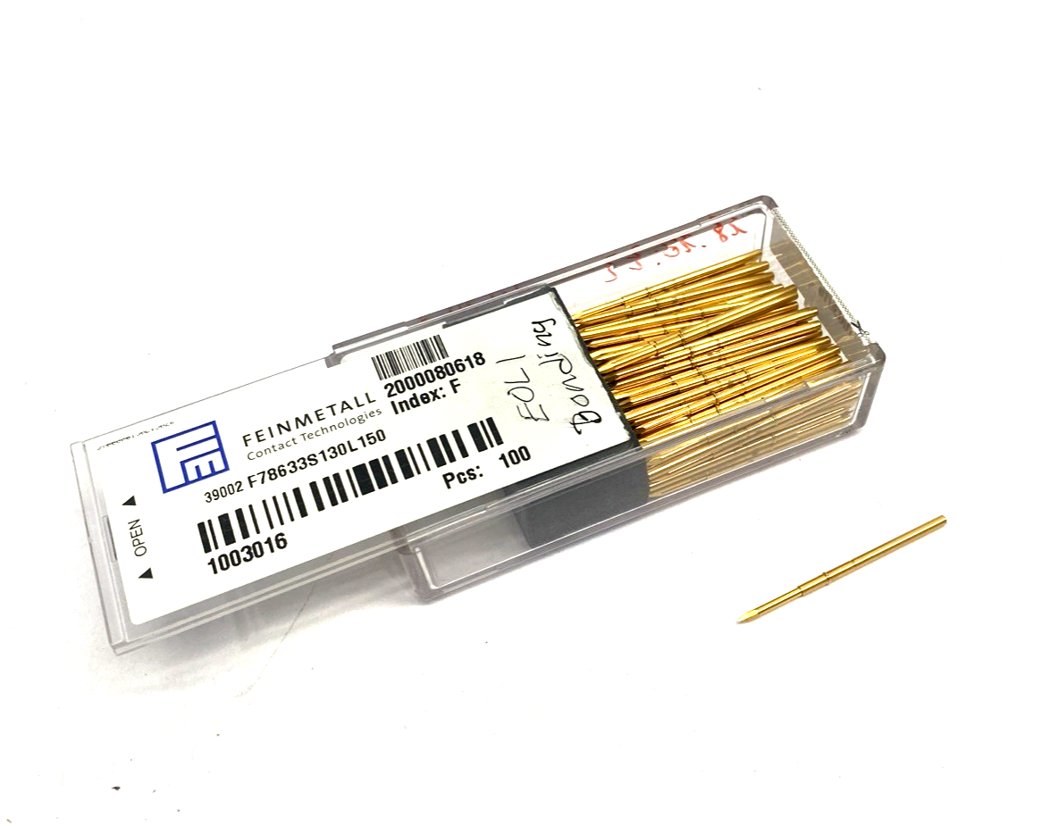 Feinmetall 1003016 Contact Probe F78633S130L150 BOX OF 100 - Maverick Industrial Sales