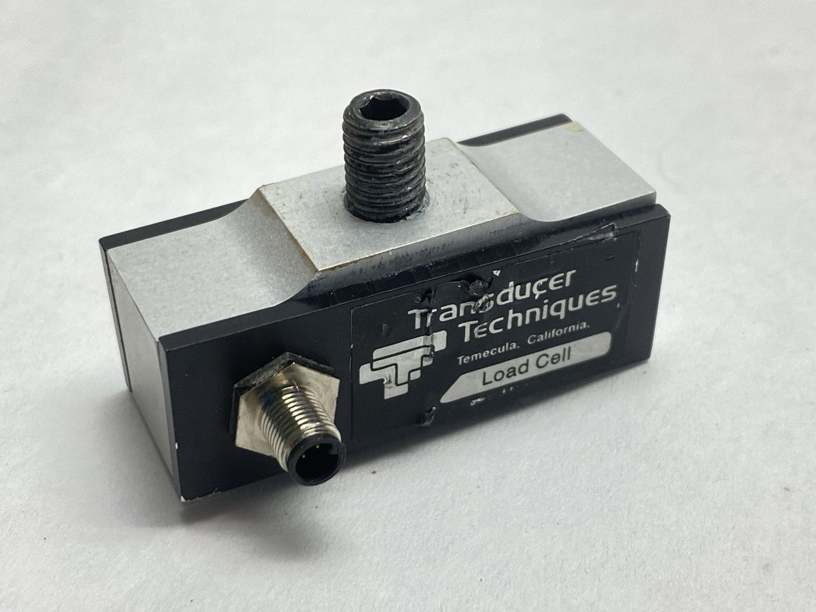 Transducer Techniques MLP-100-C0 Compression Load Cell Force Sensor 100lbs - Maverick Industrial Sales