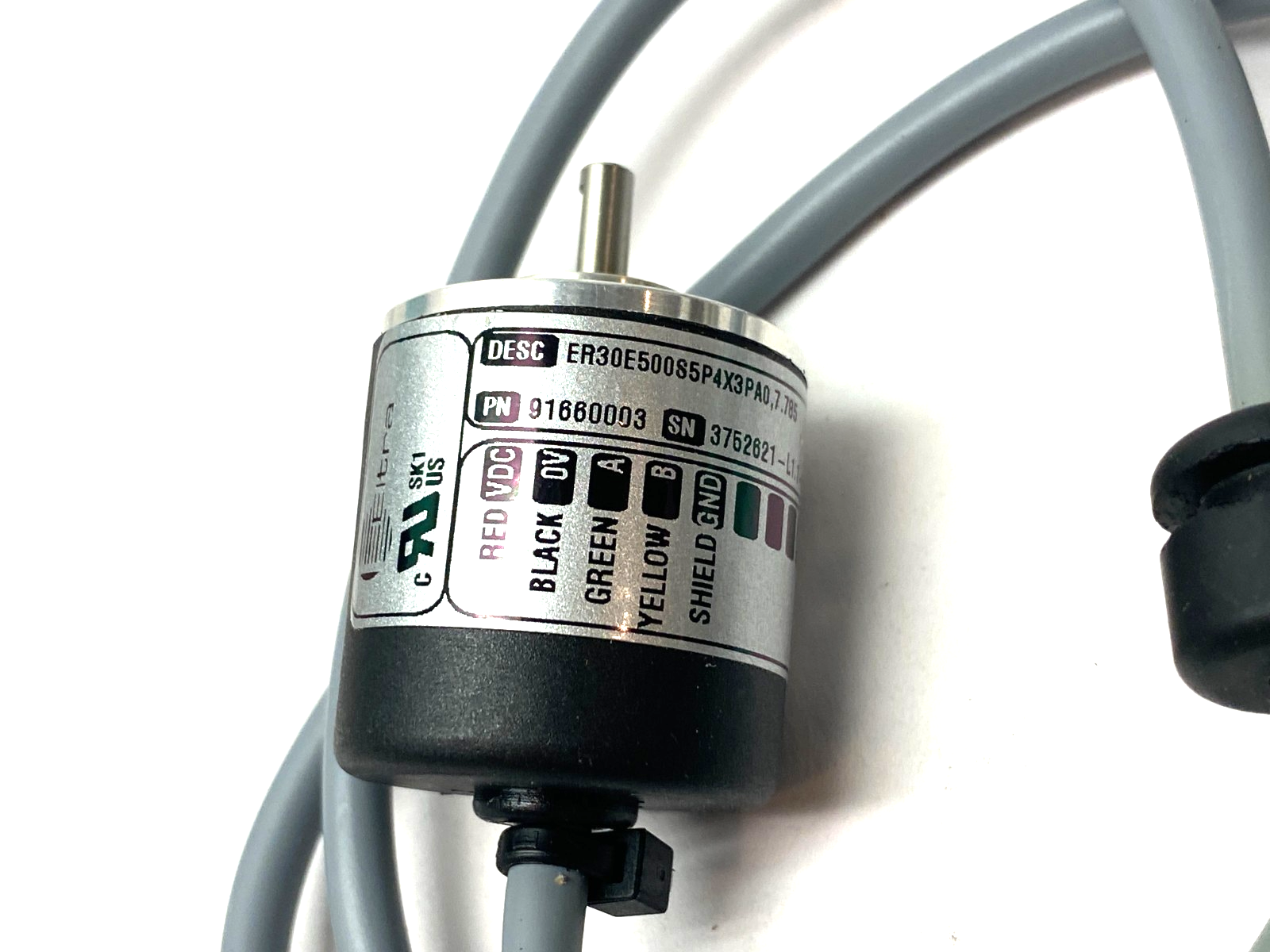 Eltra 91660003 Shaft Driven Encoder 4mm Shaft ER30E500S5P4X3PA0,7.785 - New – Open box - Maverick Industrial Sales