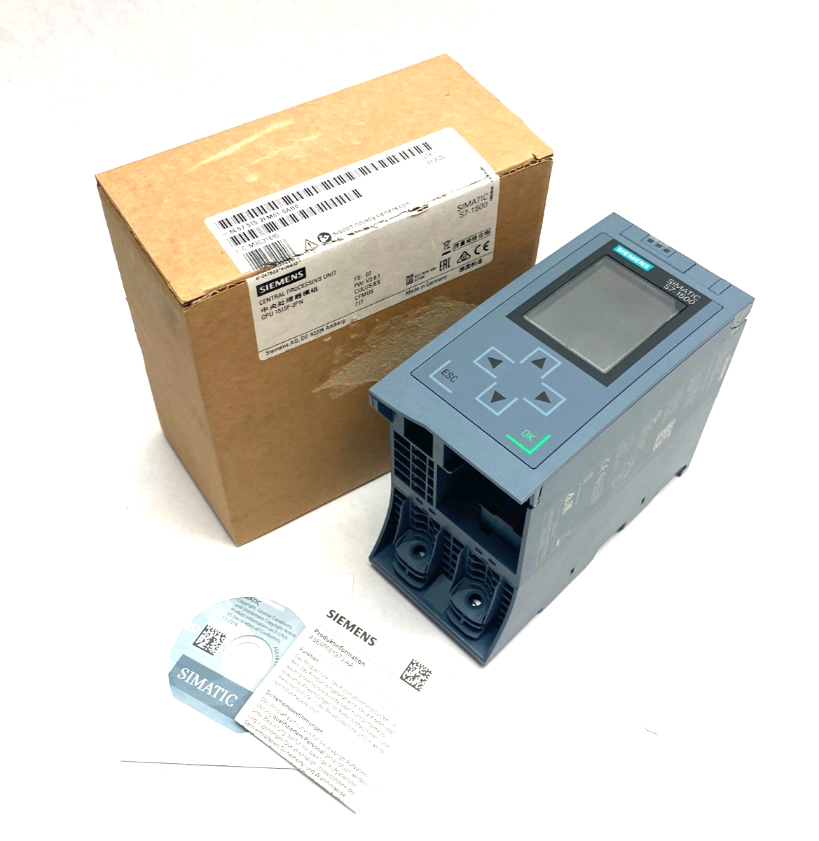 Siemens 6ES7 515-2FM01-0AB0 SIMATIC S7-1500F CPU Unit 1515F-2 PN, 750kB 3Mb - Maverick Industrial Sales