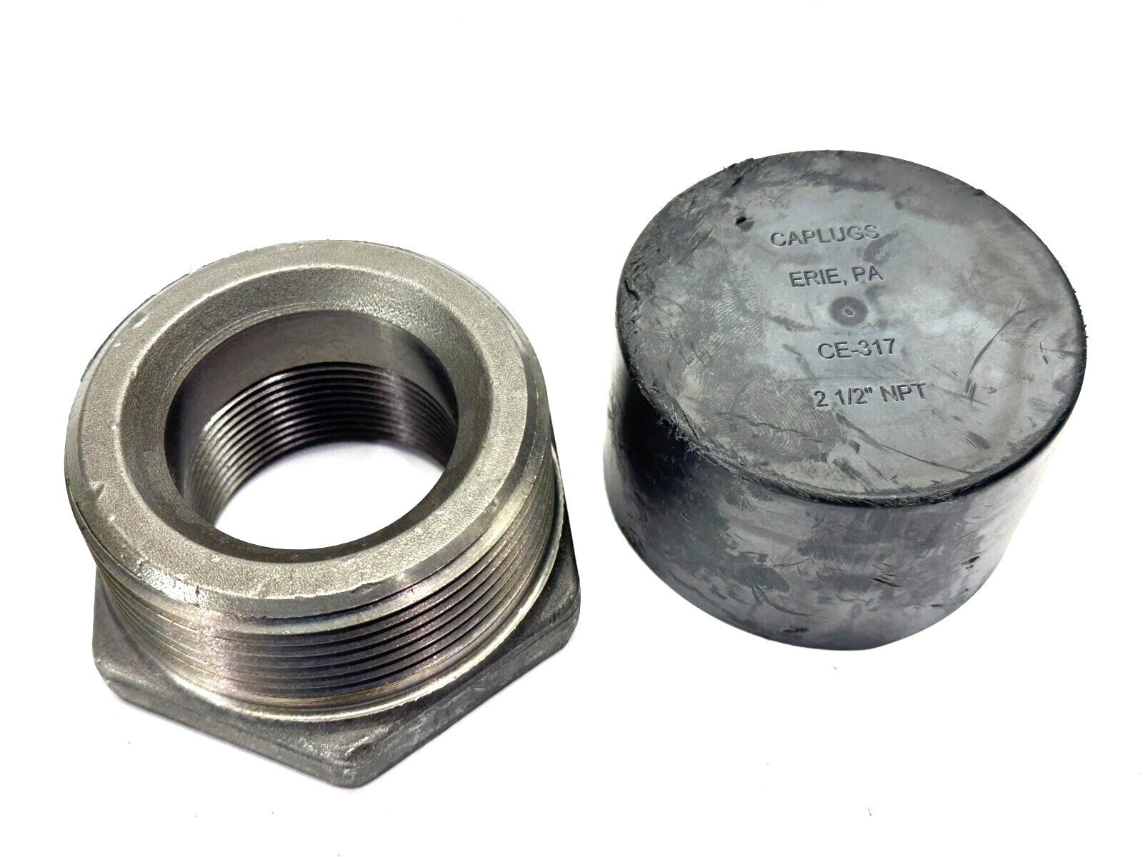 749BBB A/SA105 Hex Bushing 2-1/2" To 1-1/2" - New – Open box - Maverick Industrial Sales