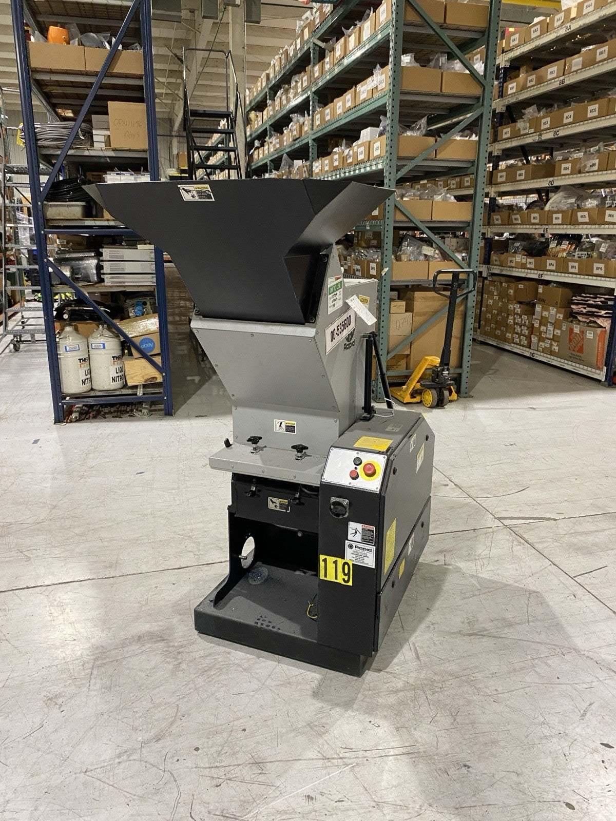 200-36 | Rapid Force Plastic Granulator 460V 3PH - Used - Maverick Industrial Sales